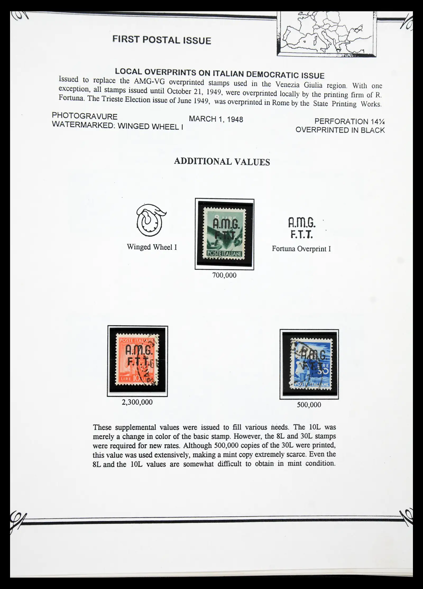 41117 0052 - Stamp collection 41117 Triest A 1945-1954.