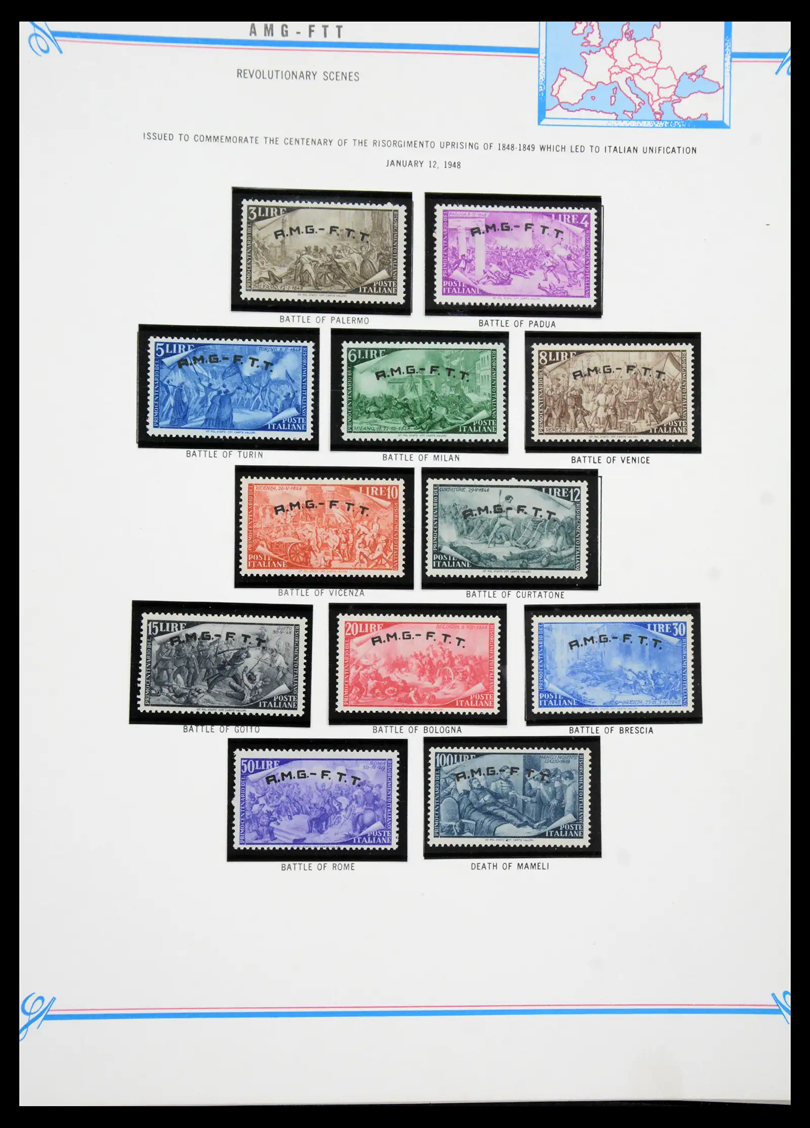 41117 0053 - Stamp collection 41117 Triest A 1945-1954.