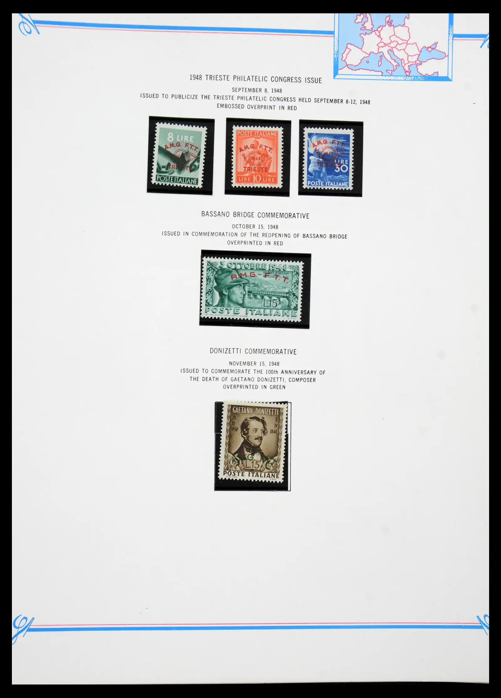 41117 0054 - Stamp collection 41117 Triest A 1945-1954.