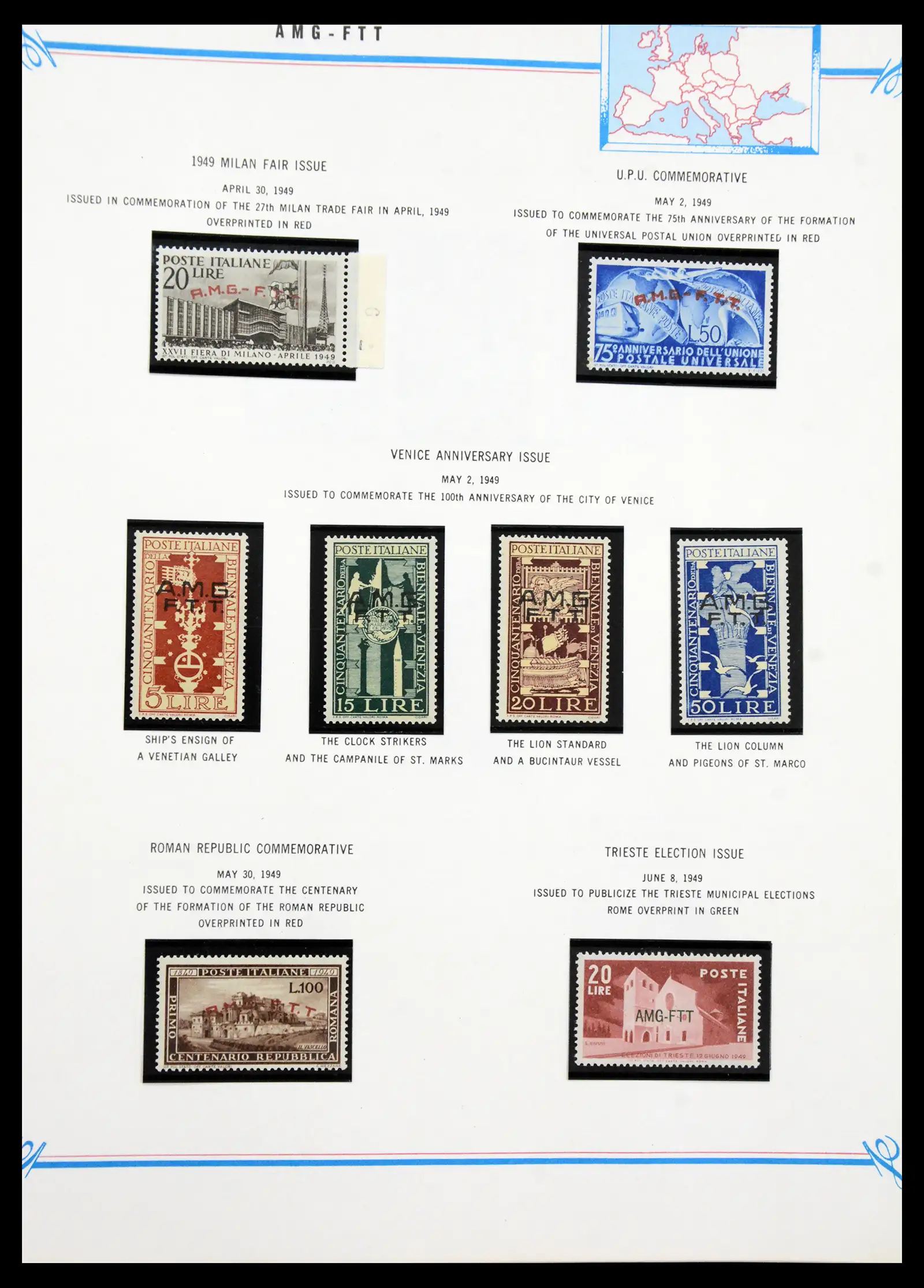 41117 0055 - Stamp collection 41117 Triest A 1945-1954.