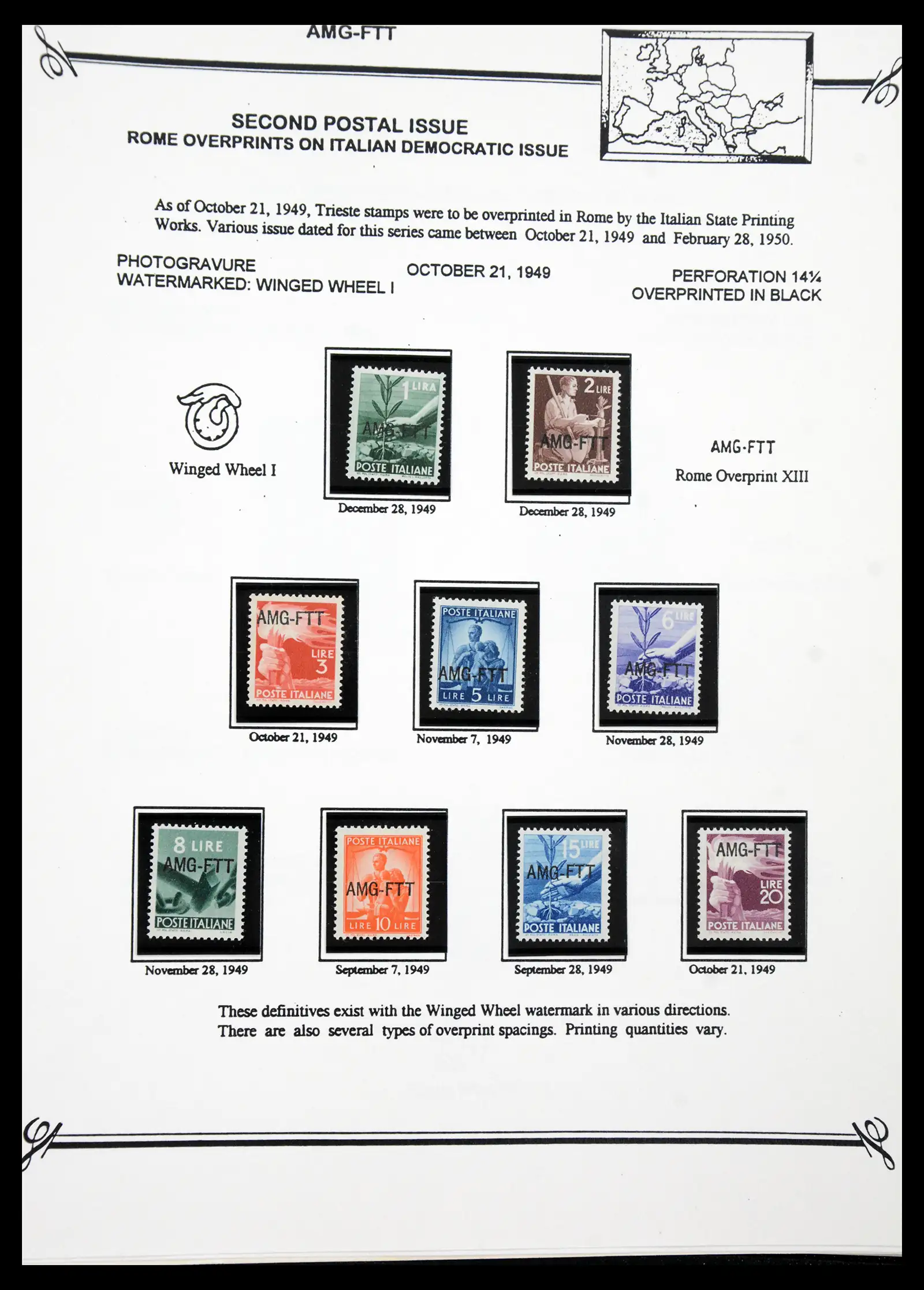 41117 0058 - Stamp collection 41117 Triest A 1945-1954.