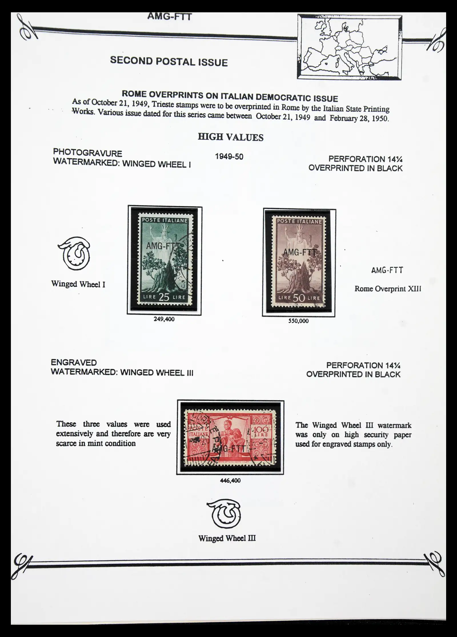 41117 0059 - Stamp collection 41117 Triest A 1945-1954.