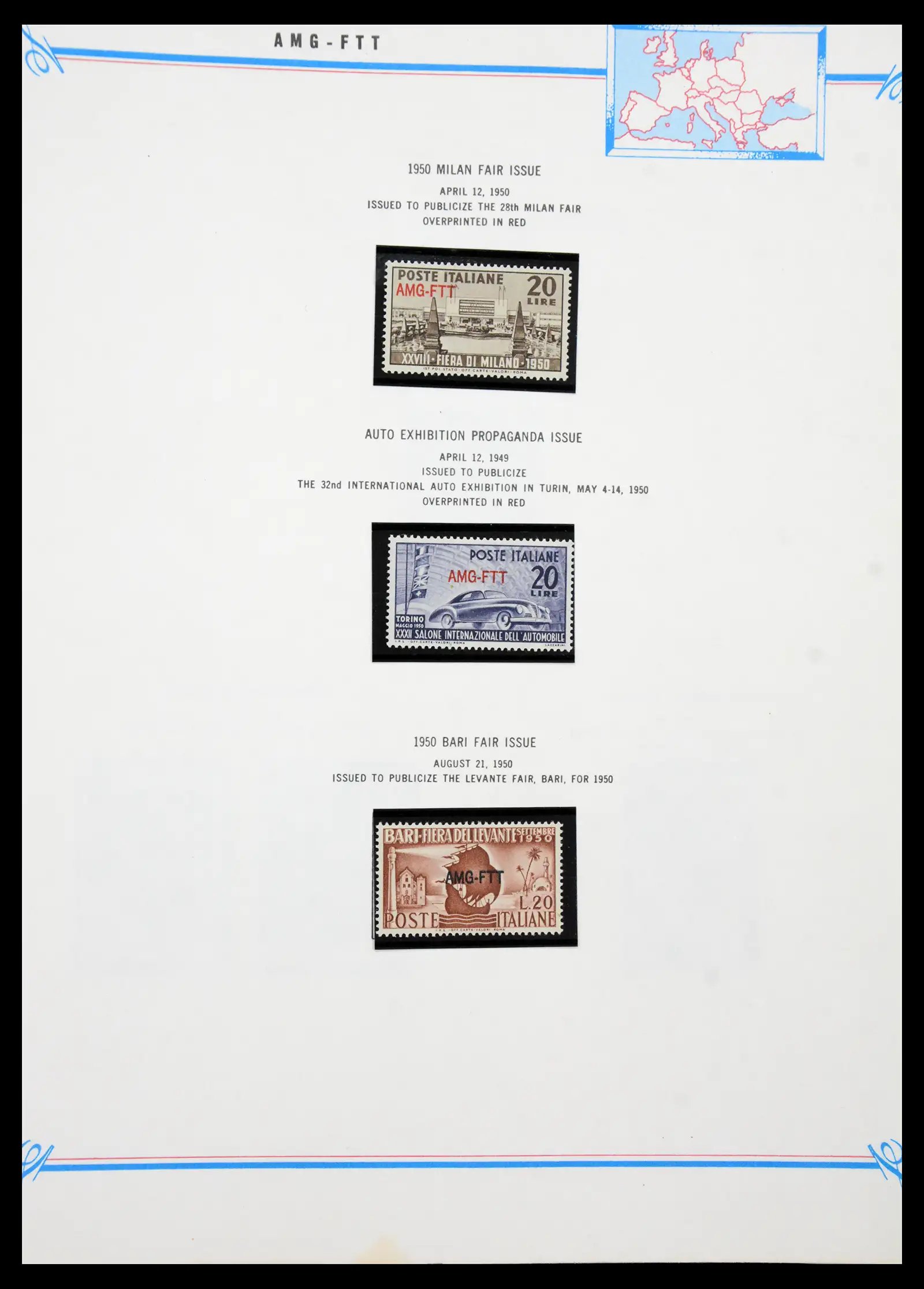 41117 0061 - Stamp collection 41117 Triest A 1945-1954.