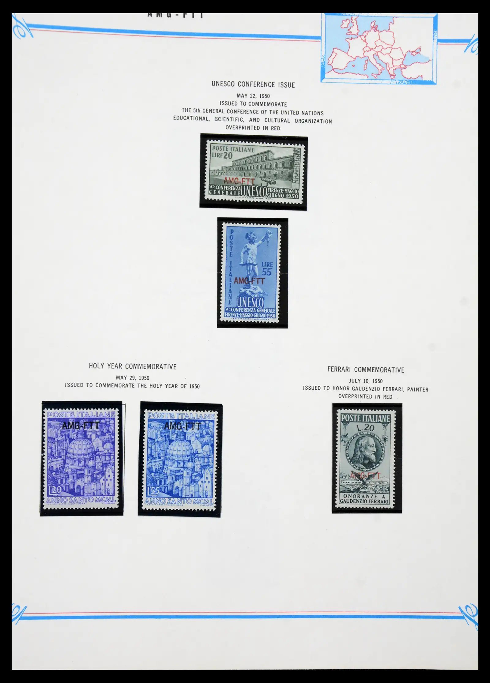 41117 0062 - Stamp collection 41117 Triest A 1945-1954.
