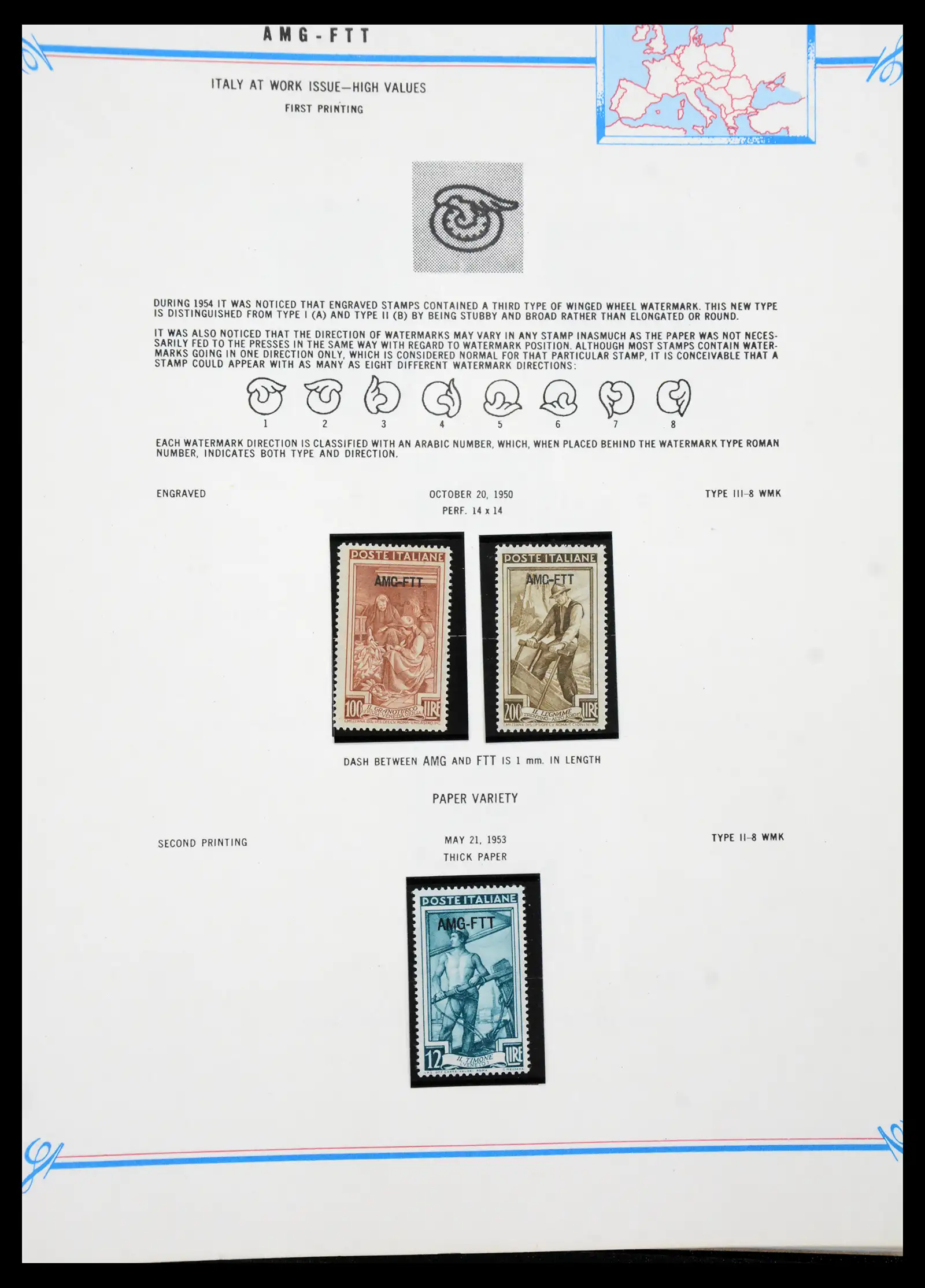 41117 0067 - Stamp collection 41117 Triest A 1945-1954.