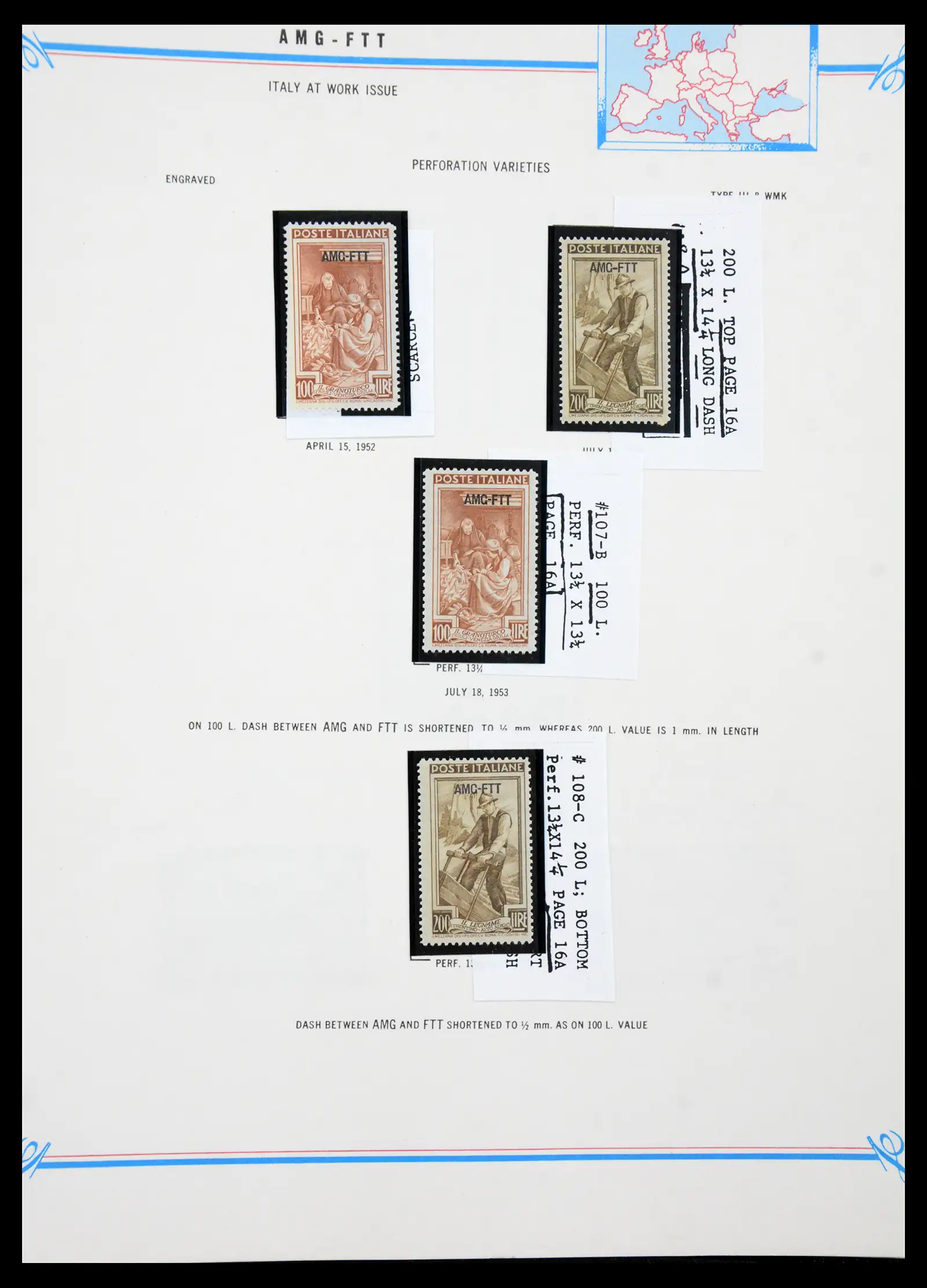 41117 0068 - Stamp collection 41117 Triest A 1945-1954.