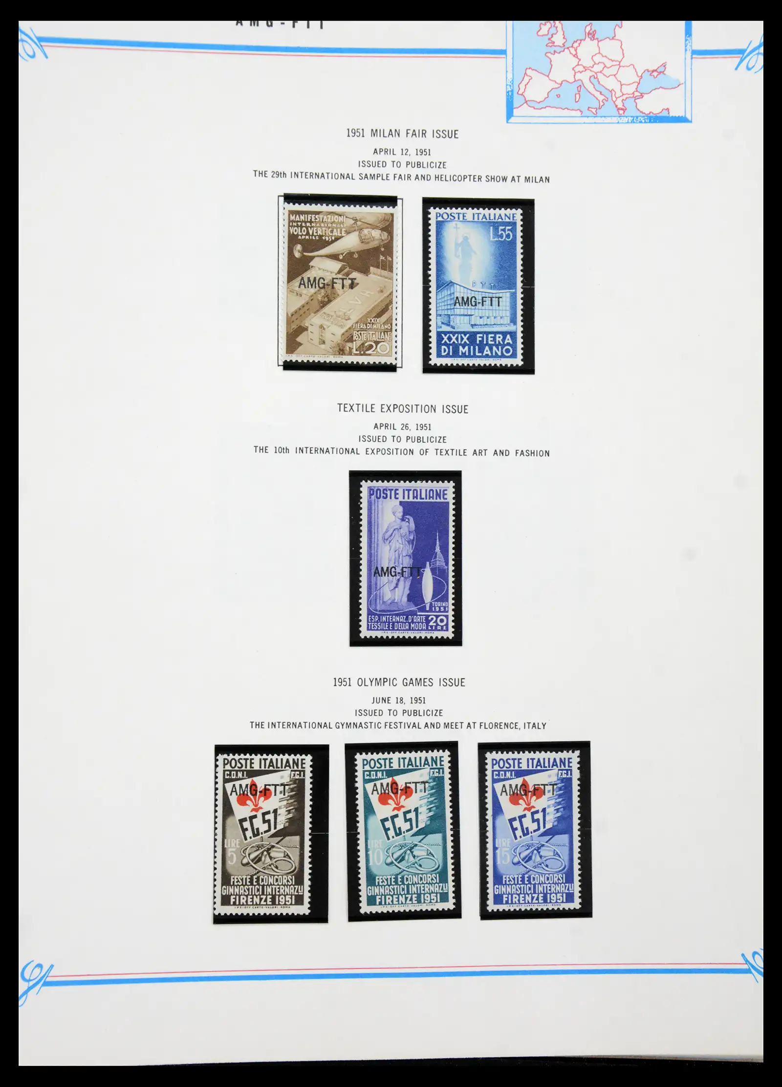 41117 0070 - Stamp collection 41117 Triest A 1945-1954.