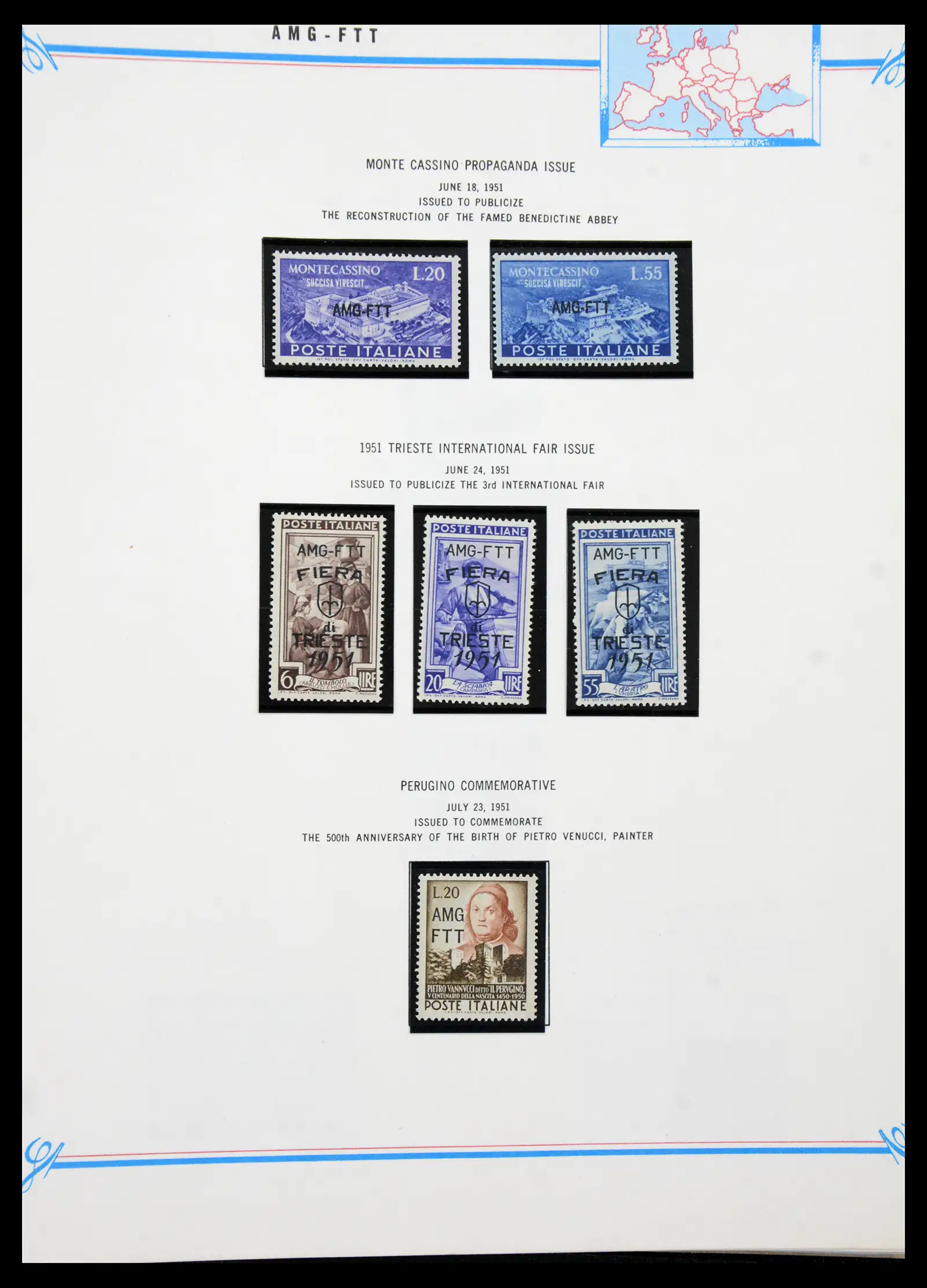 41117 0071 - Stamp collection 41117 Triest A 1945-1954.