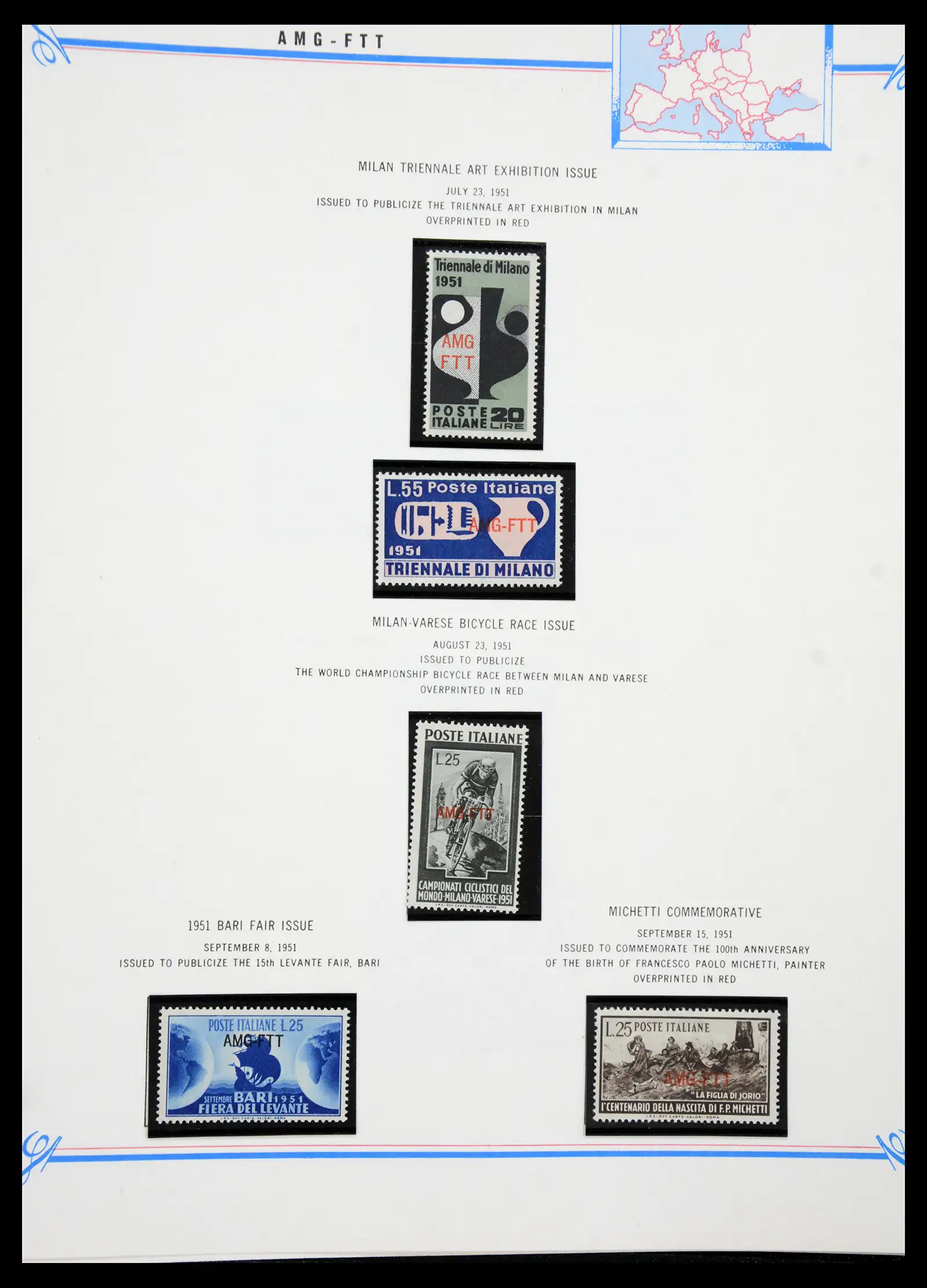 41117 0072 - Stamp collection 41117 Triest A 1945-1954.