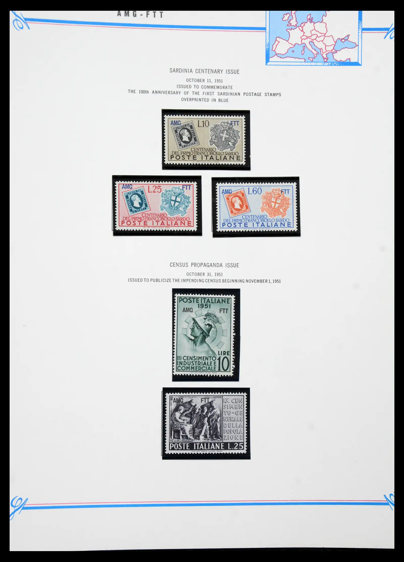 41117 0073 - Stamp collection 41117 Triest A 1945-1954.