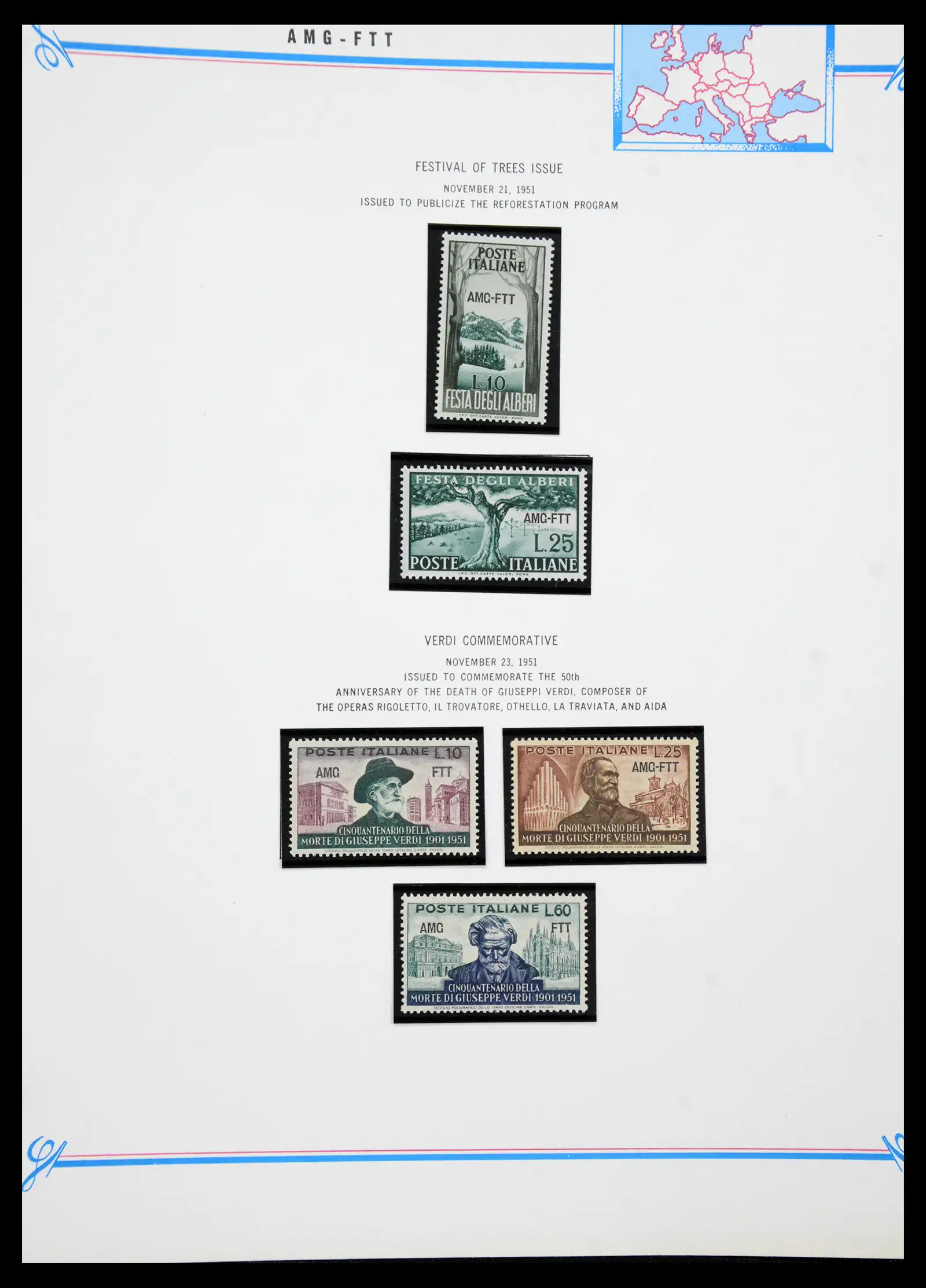 41117 0074 - Stamp collection 41117 Triest A 1945-1954.