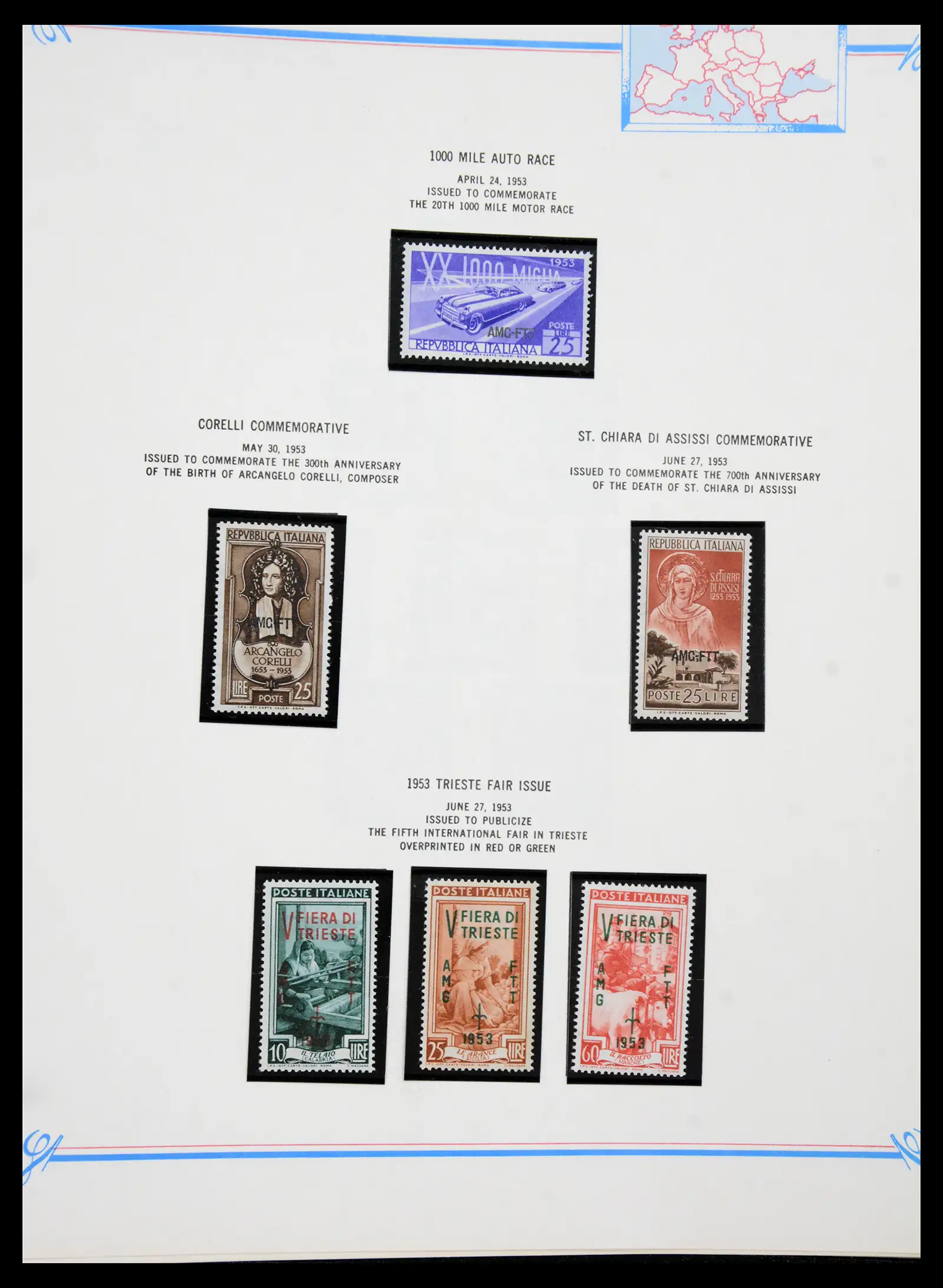 41117 0080 - Stamp collection 41117 Triest A 1945-1954.
