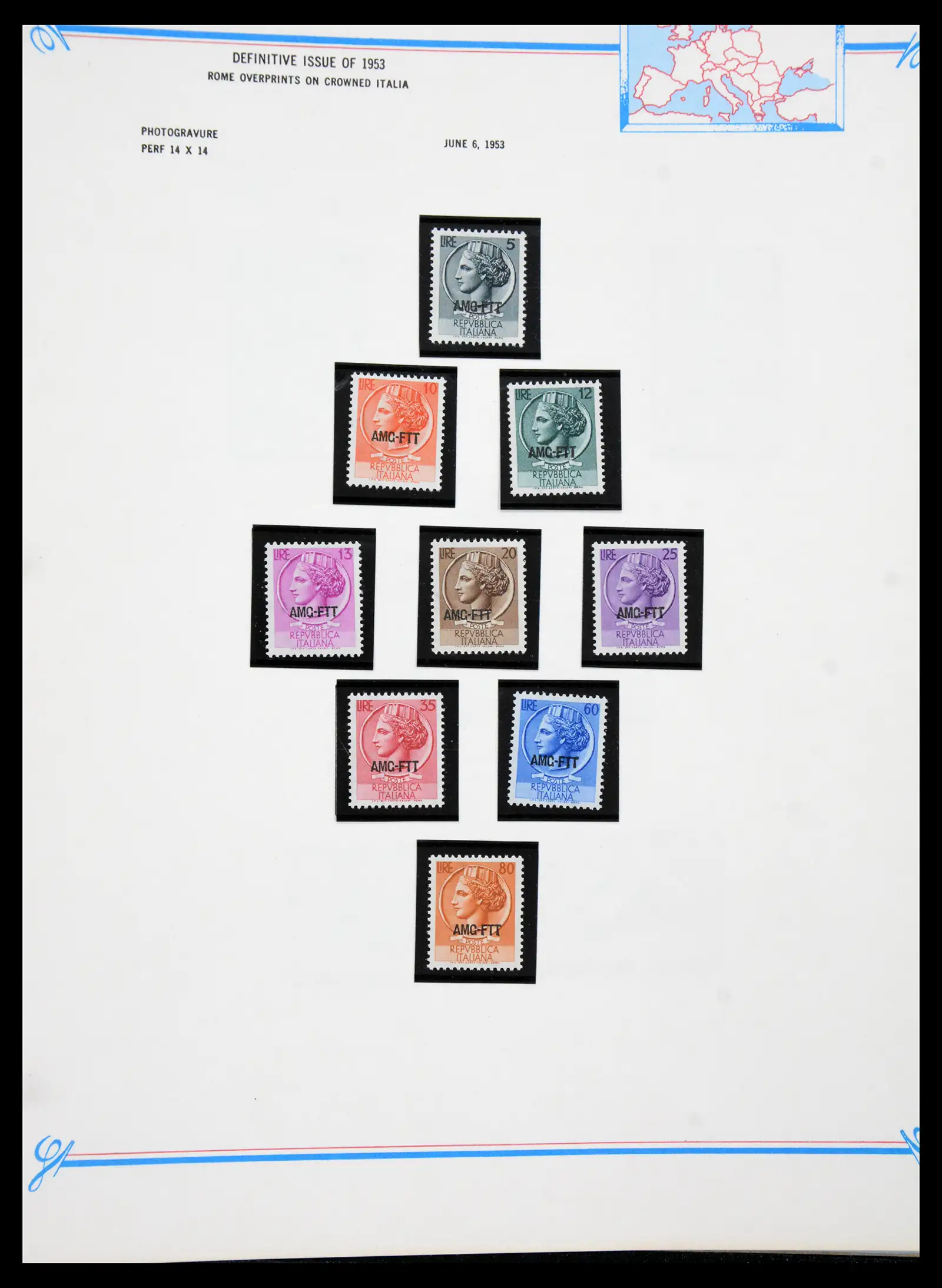 41117 0081 - Stamp collection 41117 Triest A 1945-1954.
