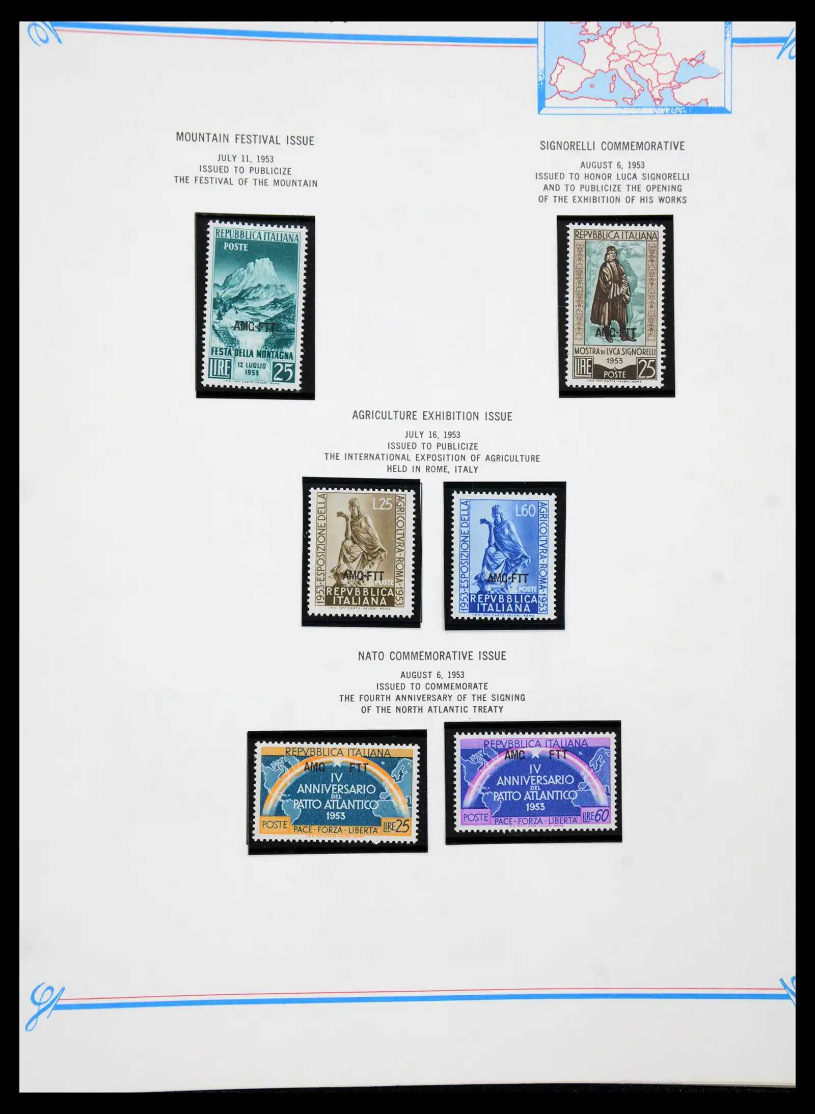 41117 0082 - Stamp collection 41117 Triest A 1945-1954.