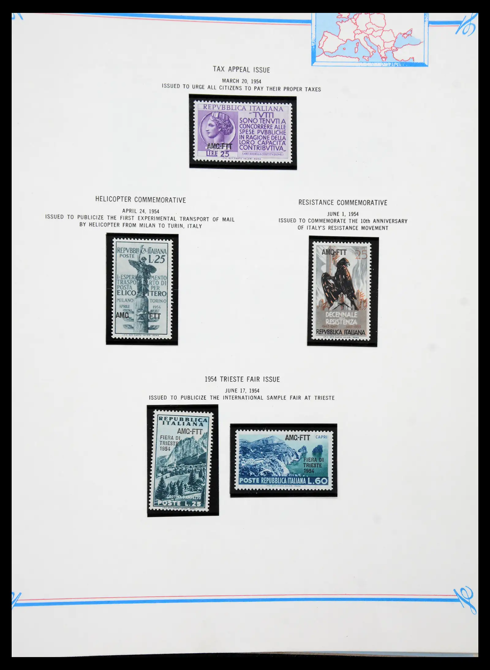 41117 0085 - Stamp collection 41117 Triest A 1945-1954.