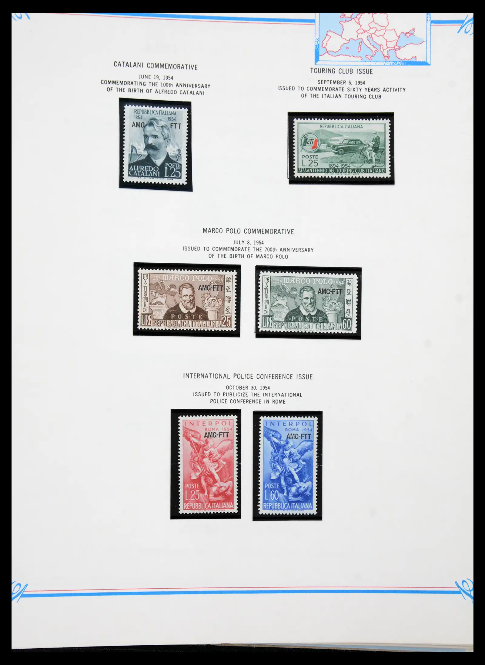 41117 0086 - Stamp collection 41117 Triest A 1945-1954.