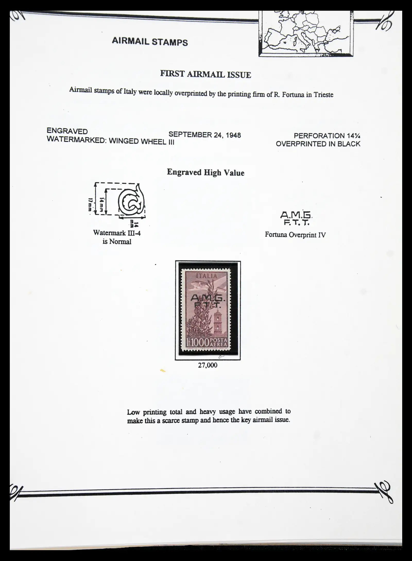 41117 0090 - Stamp collection 41117 Triest A 1945-1954.