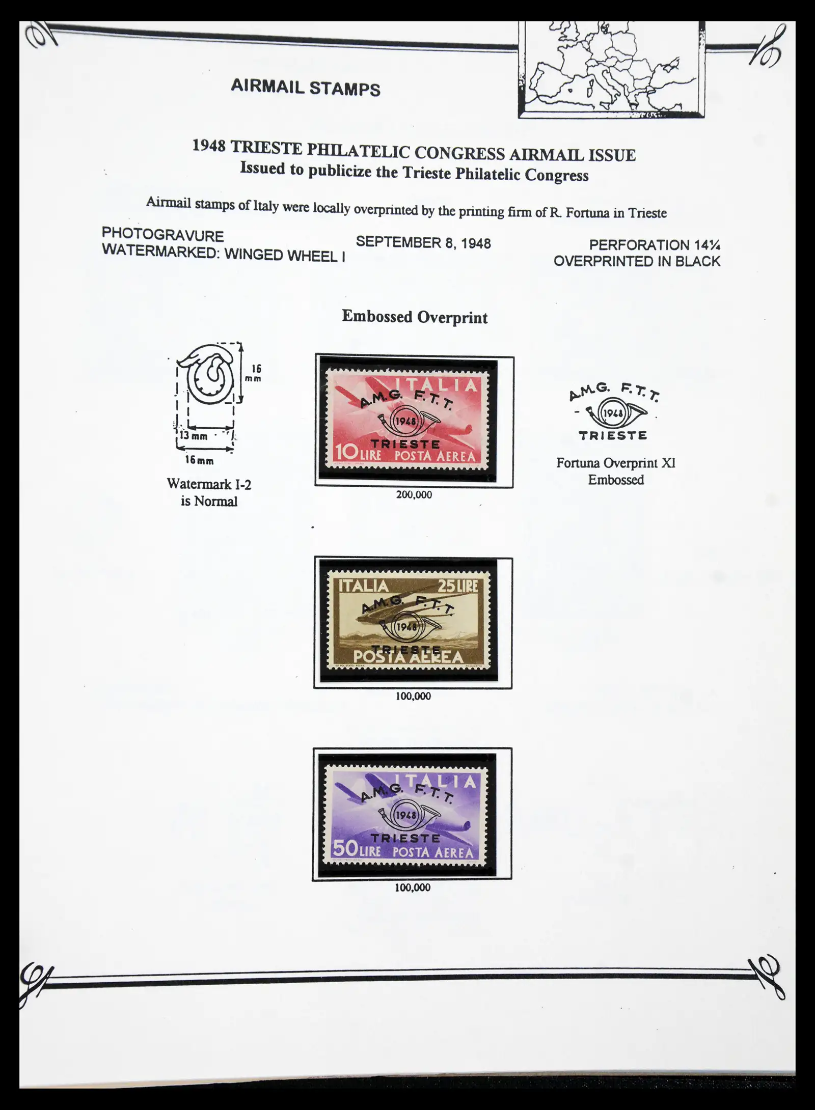 41117 0091 - Stamp collection 41117 Triest A 1945-1954.