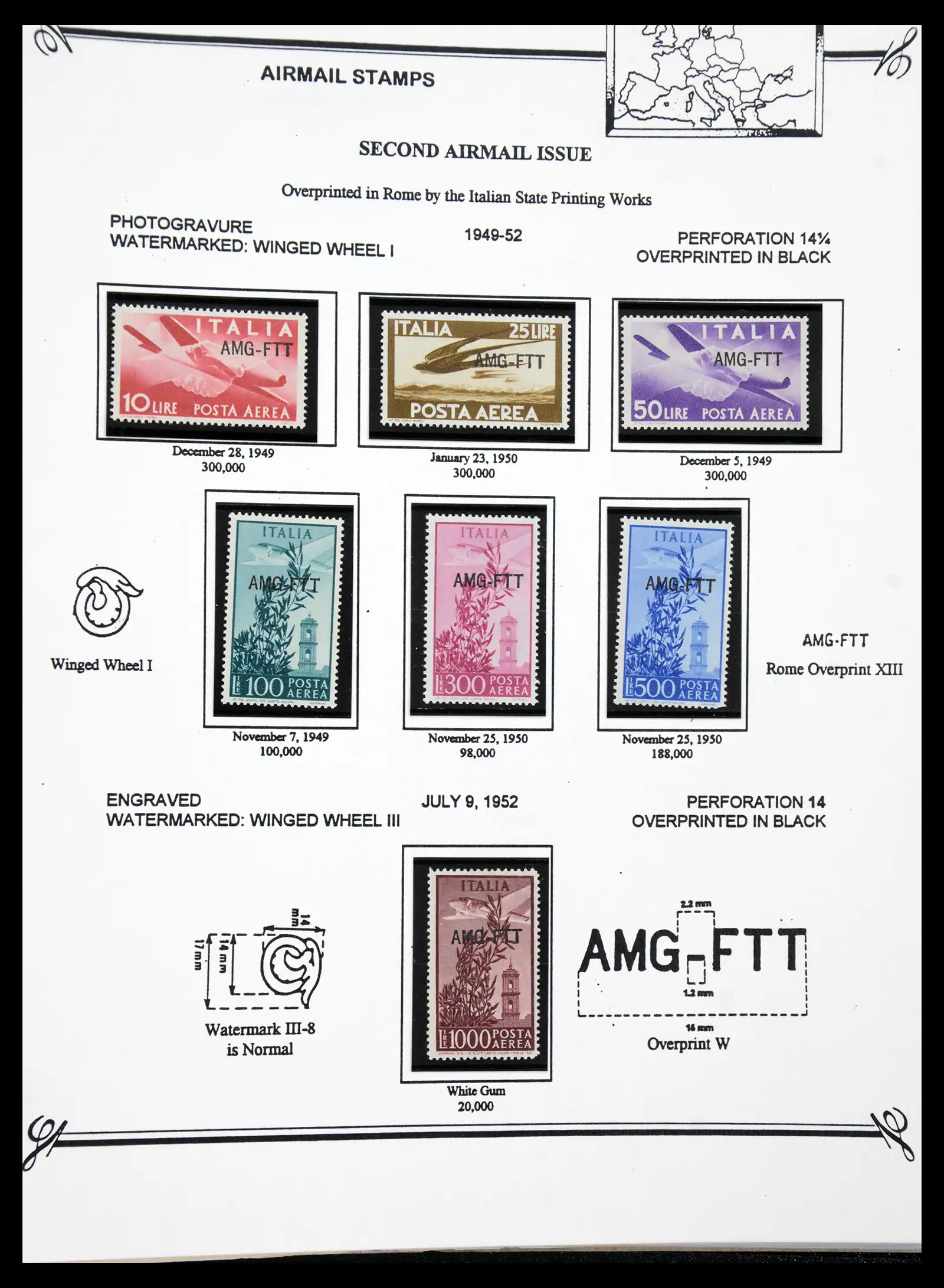 41117 0092 - Stamp collection 41117 Triest A 1945-1954.