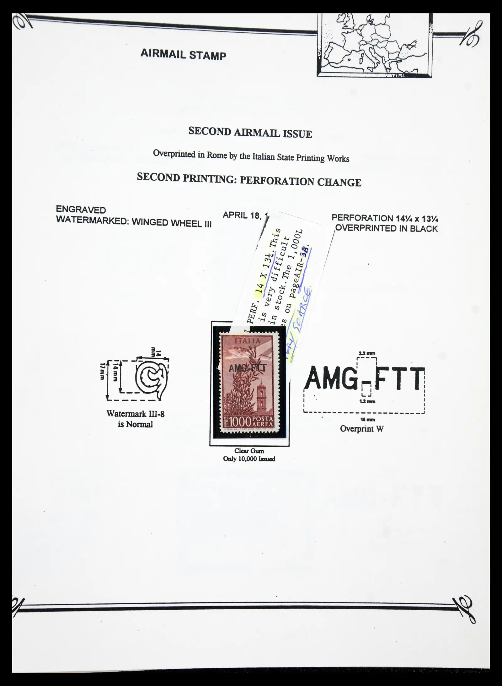 41117 0094 - Stamp collection 41117 Triest A 1945-1954.