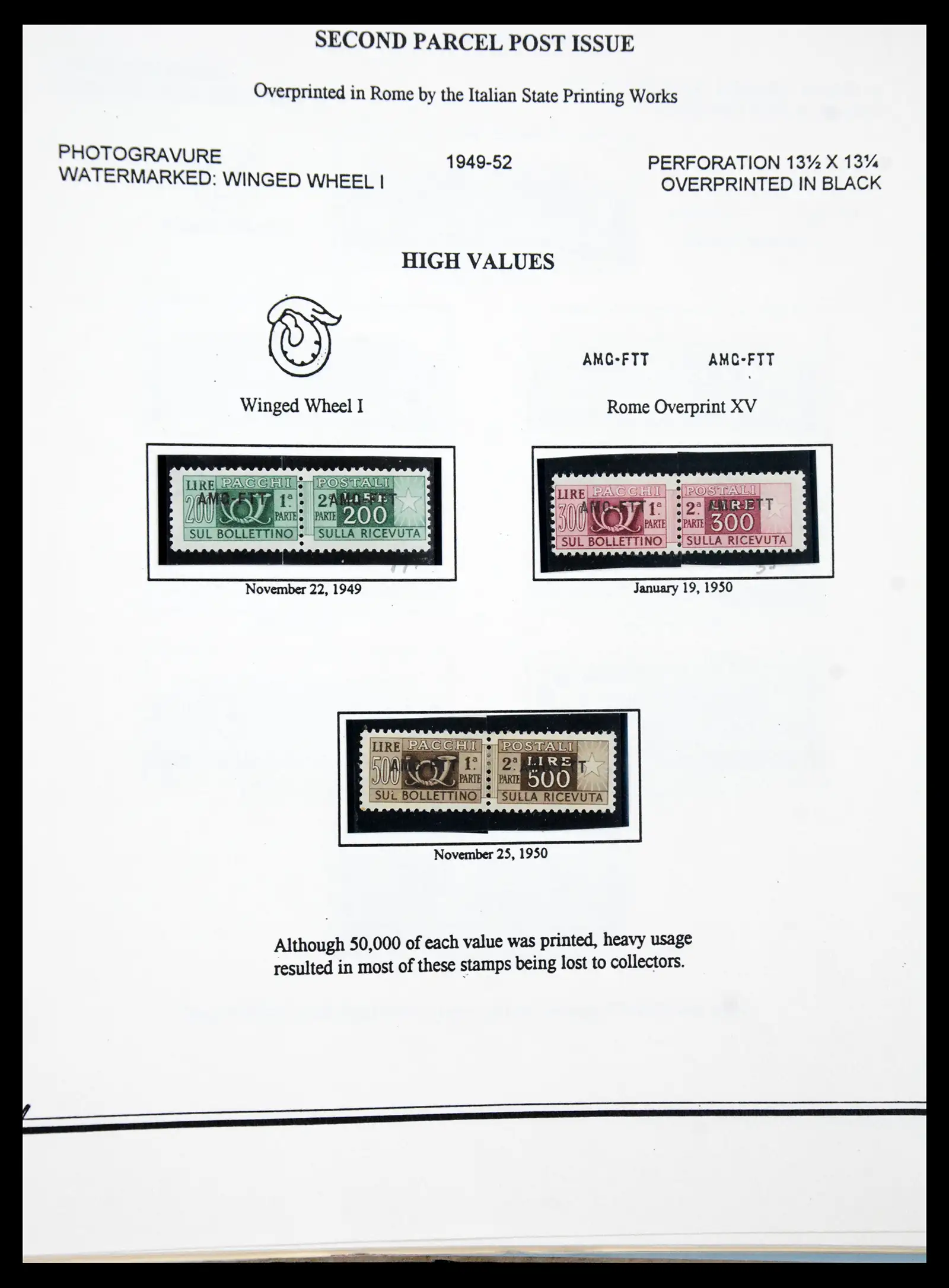41117 0100 - Stamp collection 41117 Triest A 1945-1954.