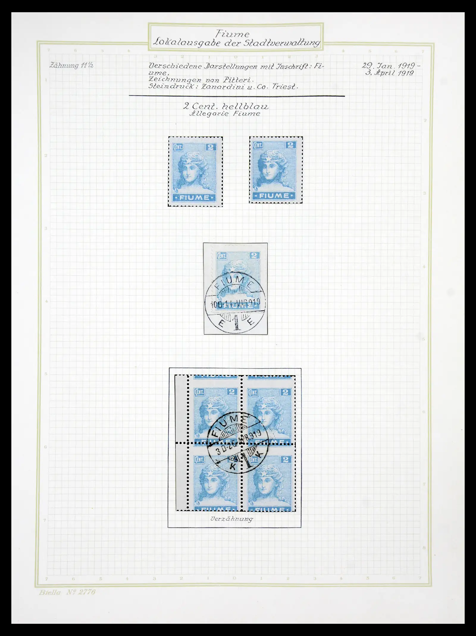 41120 0023 - Stamp collection 41120 Fiume TOP collection 1918-1924.