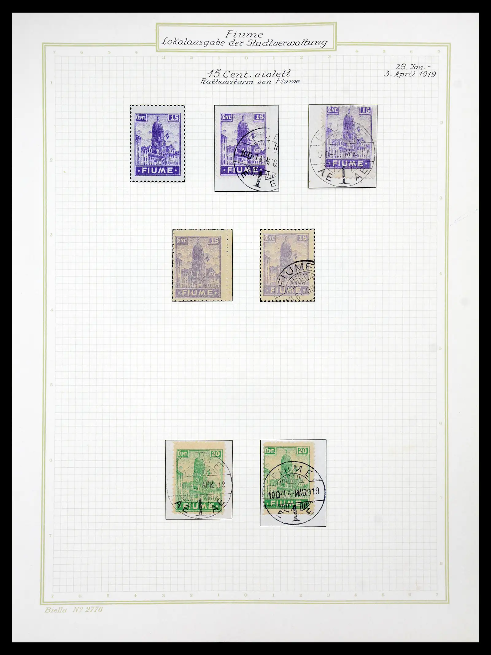 41120 0026 - Stamp collection 41120 Fiume TOP collection 1918-1924.
