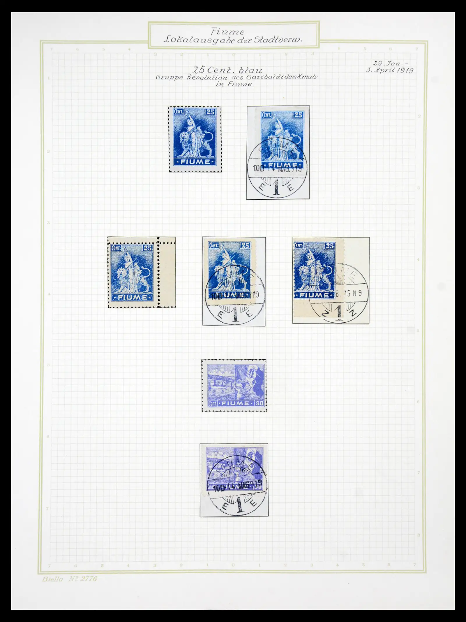 41120 0027 - Stamp collection 41120 Fiume TOP collection 1918-1924.