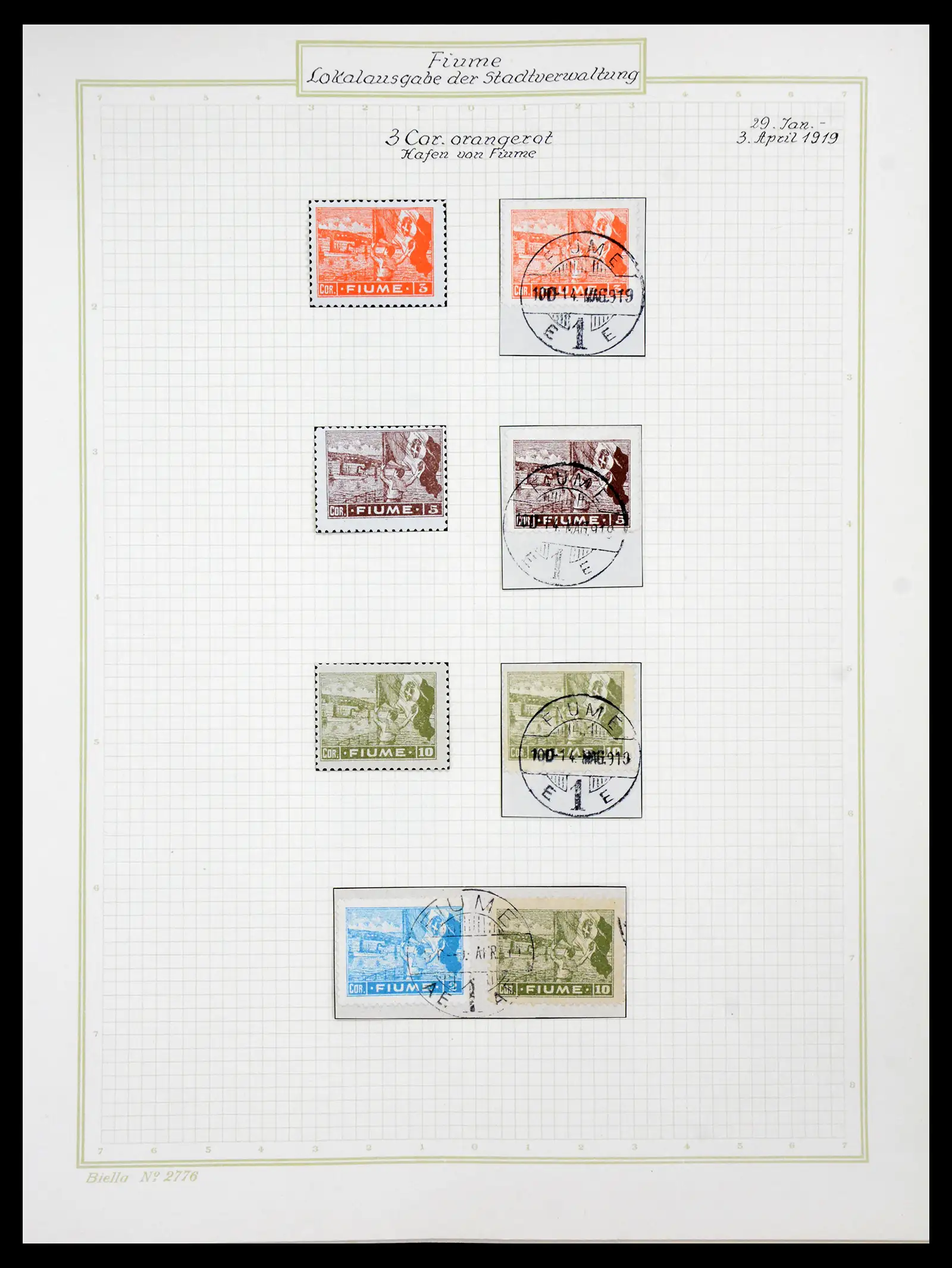 41120 0030 - Stamp collection 41120 Fiume TOP collection 1918-1924.