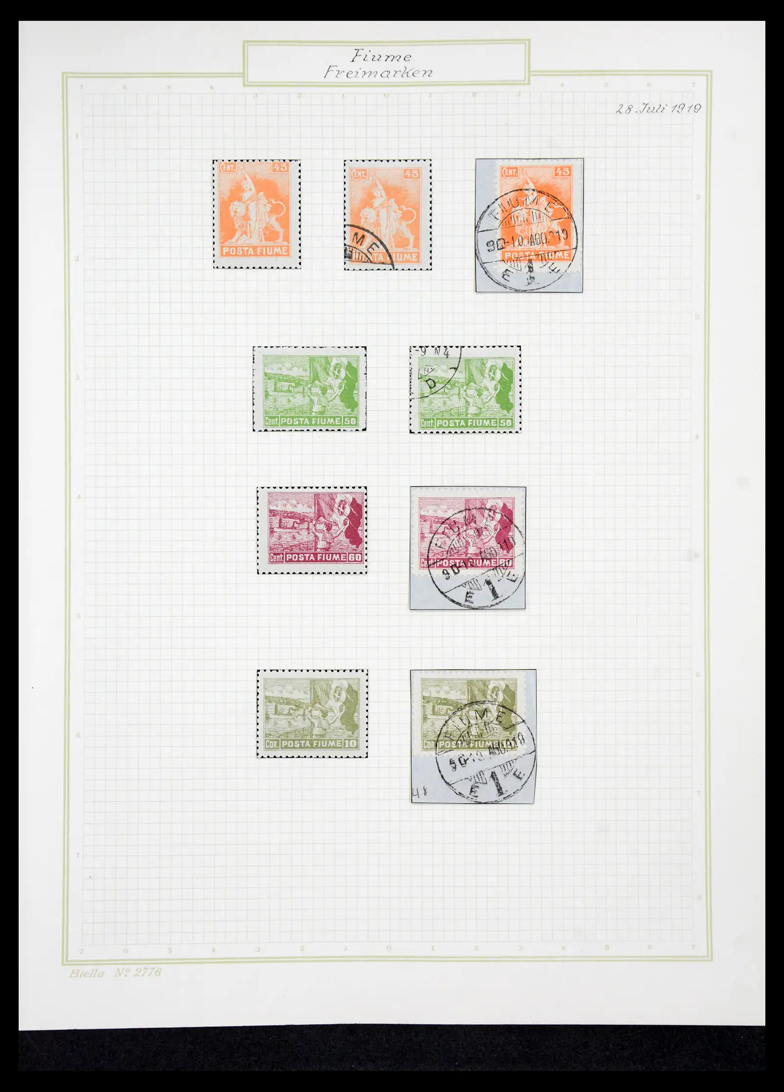 41120 0037 - Stamp collection 41120 Fiume TOP collection 1918-1924.