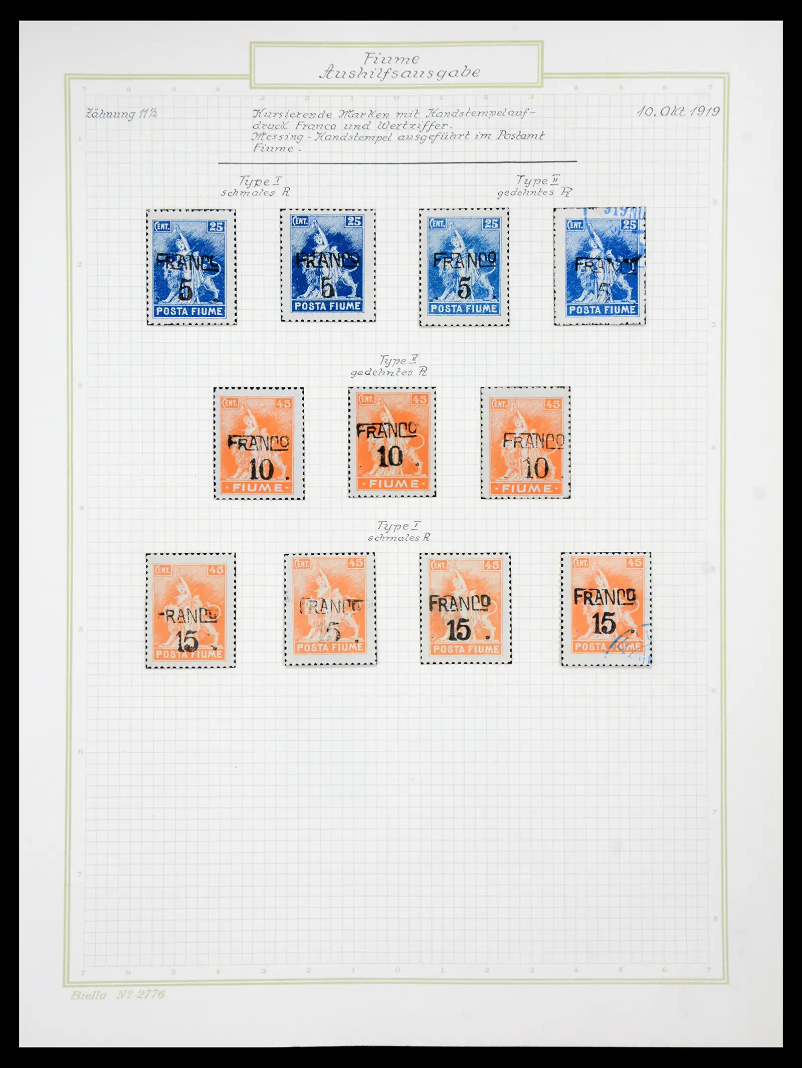 41120 0039 - Stamp collection 41120 Fiume TOP collection 1918-1924.