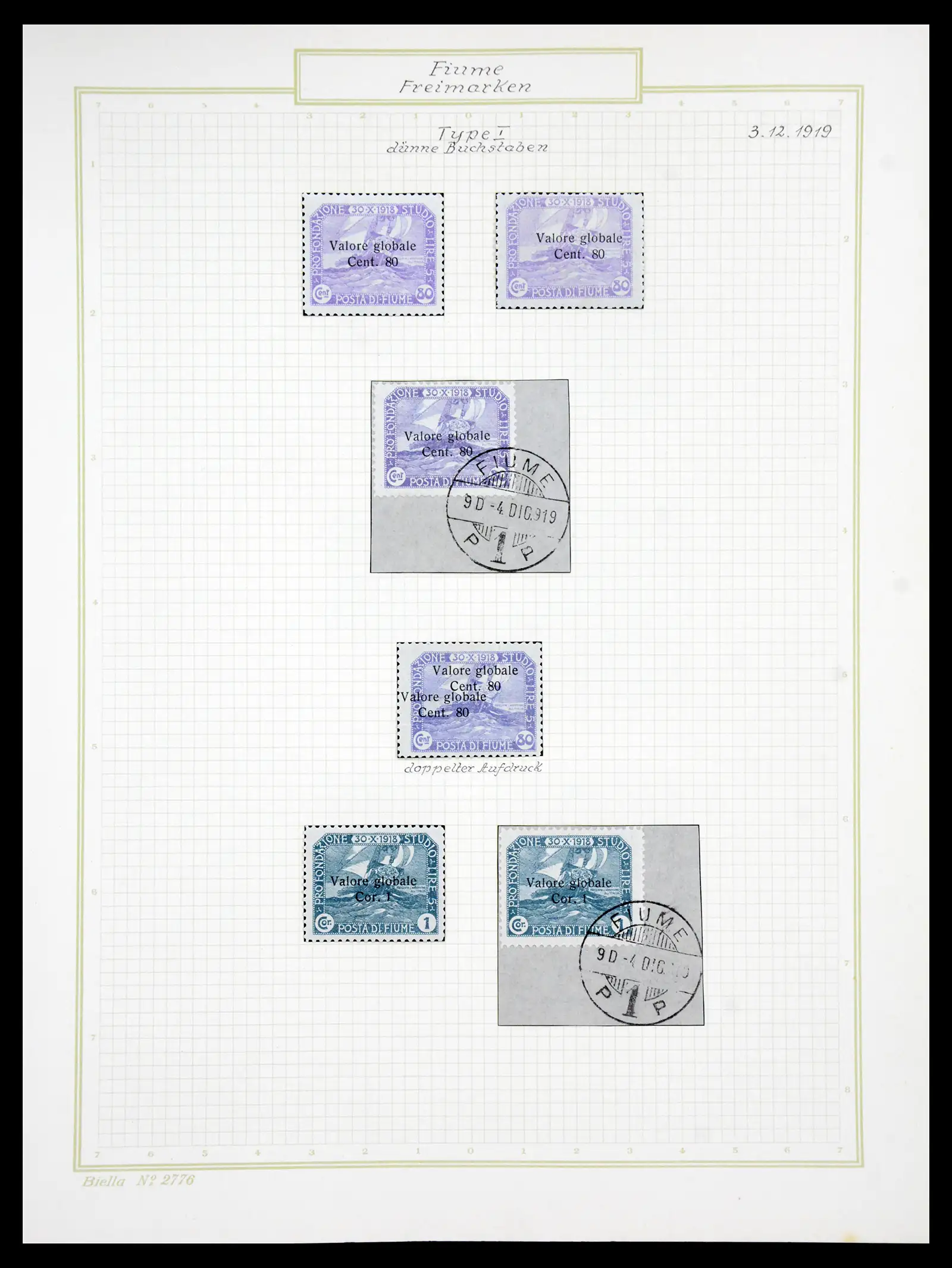 41120 0042 - Stamp collection 41120 Fiume TOP collection 1918-1924.