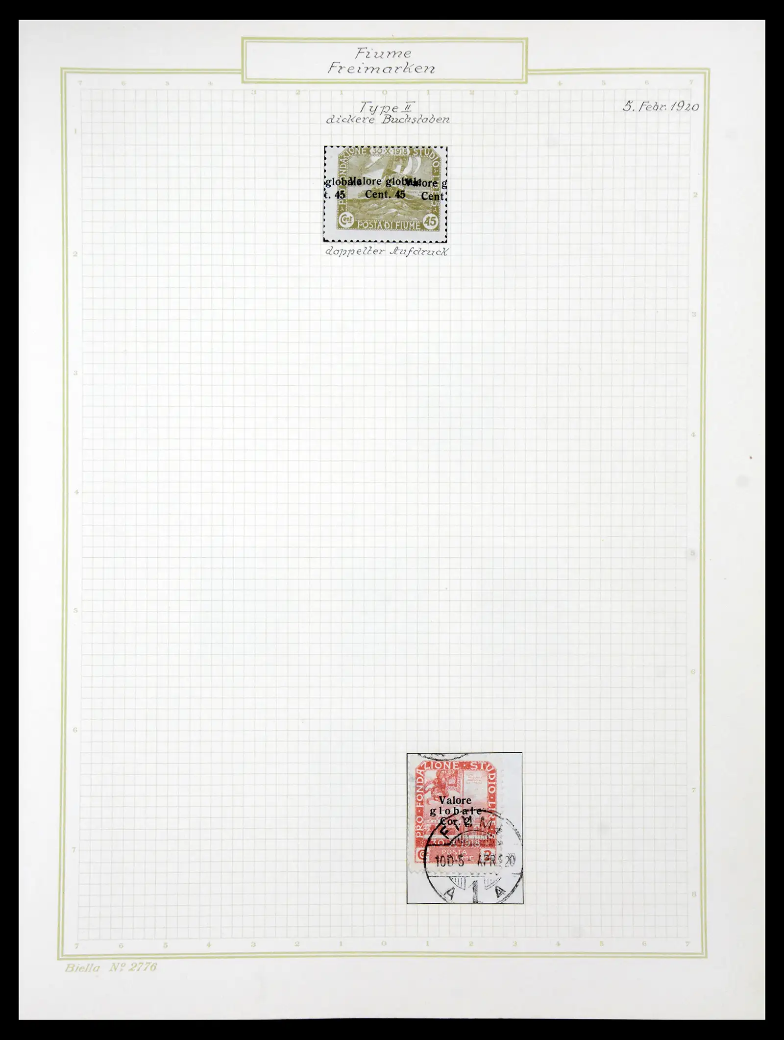 41120 0045 - Stamp collection 41120 Fiume TOP collection 1918-1924.