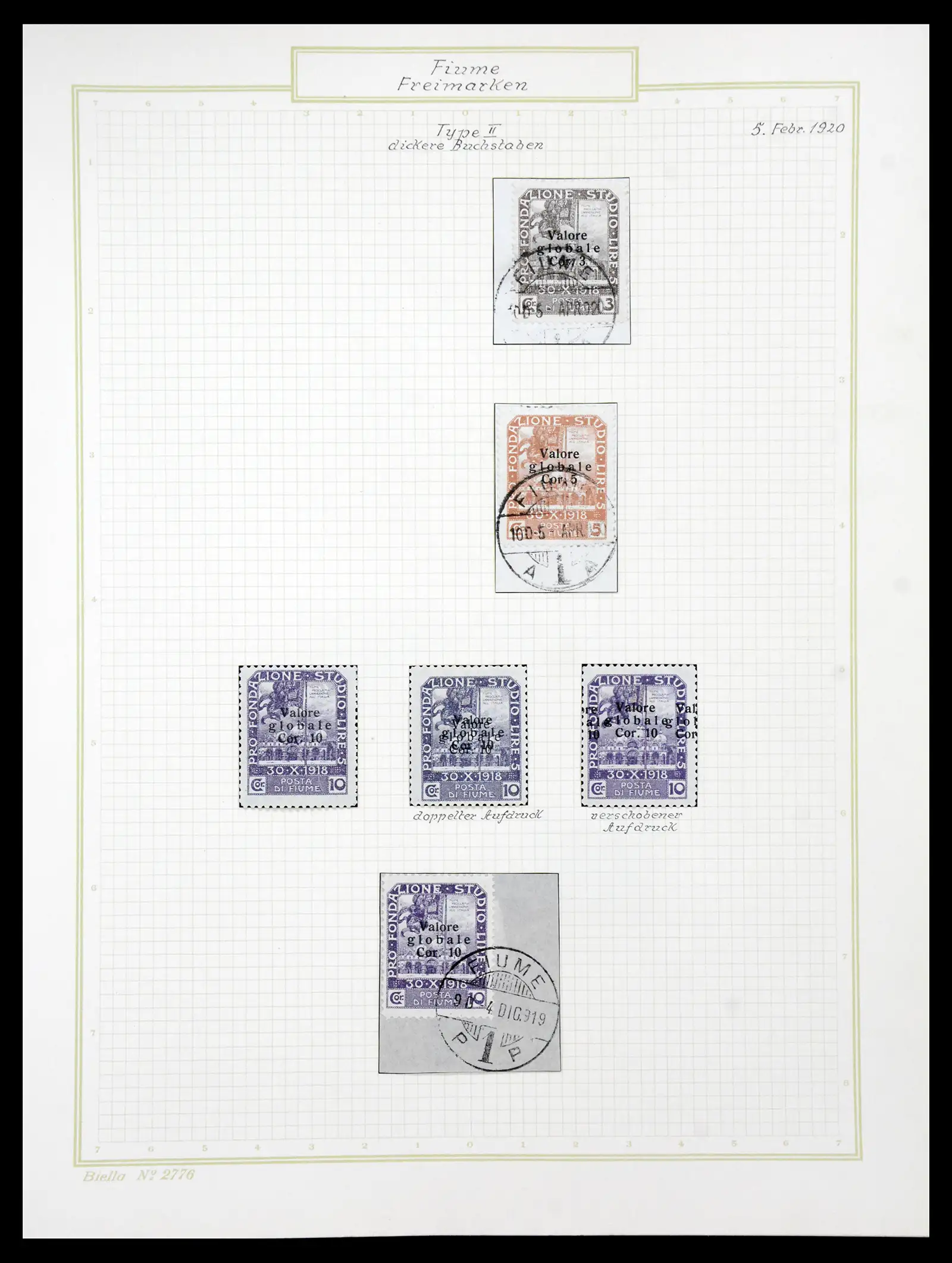 41120 0046 - Stamp collection 41120 Fiume TOP collection 1918-1924.