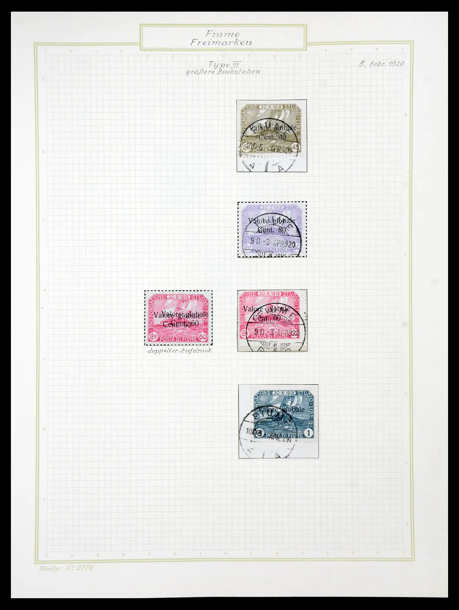 41120 0047 - Stamp collection 41120 Fiume TOP collection 1918-1924.