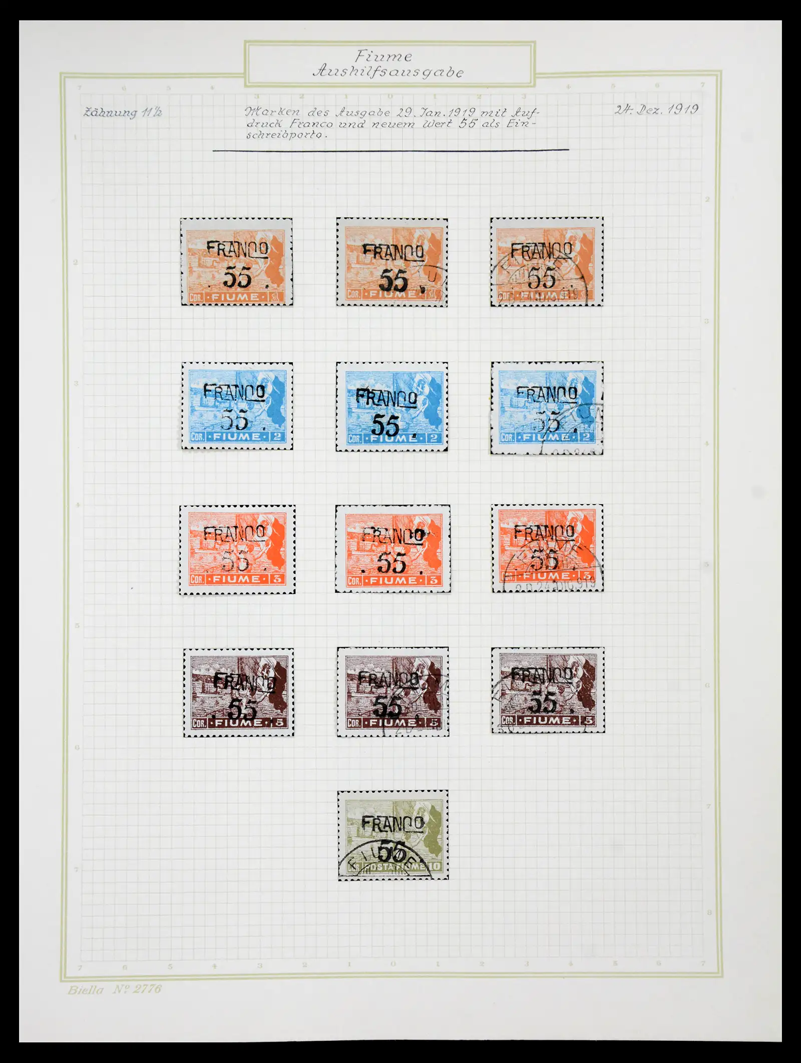 41120 0049 - Stamp collection 41120 Fiume TOP collection 1918-1924.