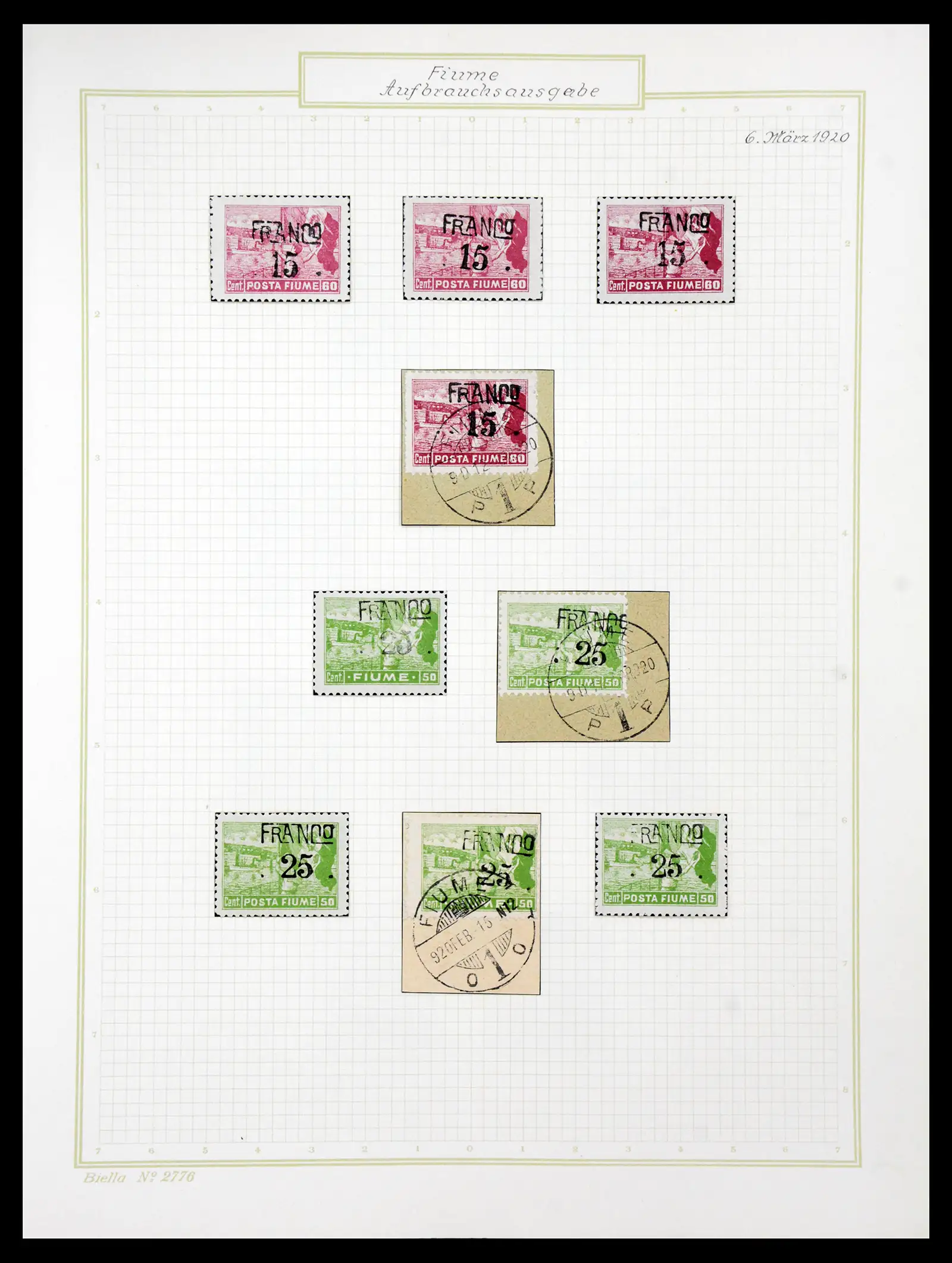 41120 0051 - Stamp collection 41120 Fiume TOP collection 1918-1924.