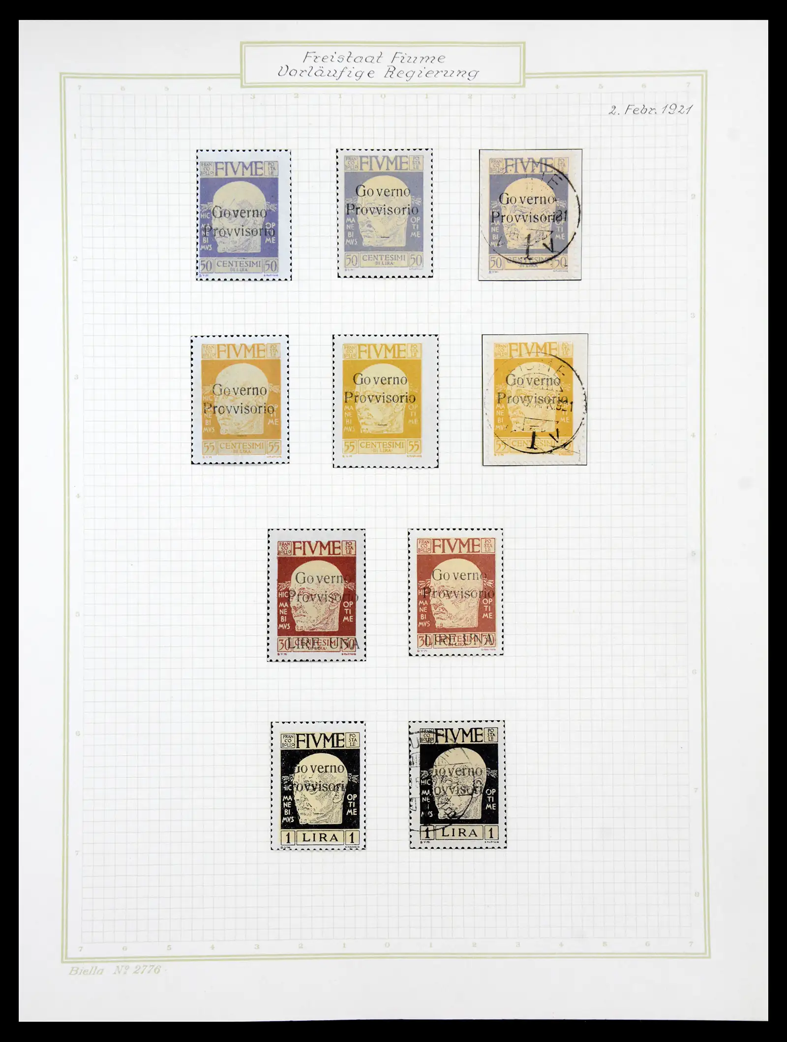 41120 0057 - Stamp collection 41120 Fiume TOP collection 1918-1924.