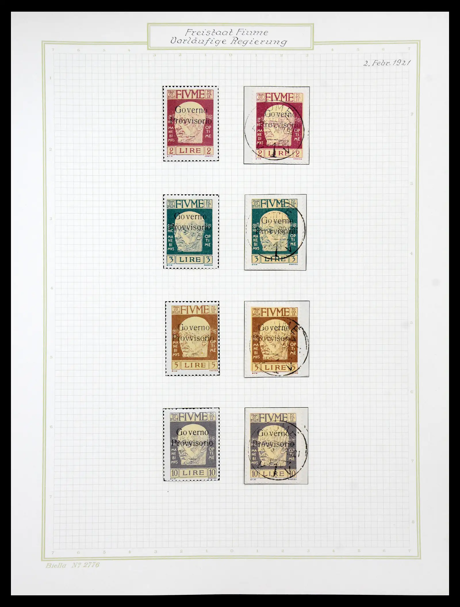 41120 0058 - Stamp collection 41120 Fiume TOP collection 1918-1924.