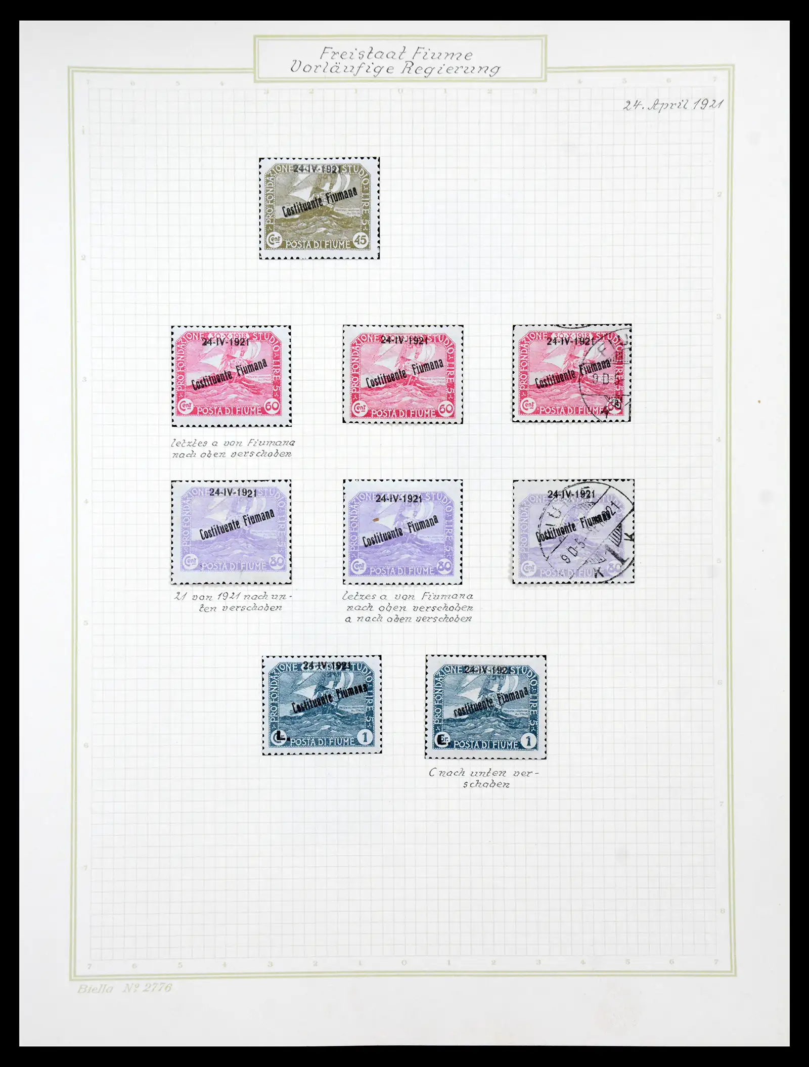 41120 0060 - Stamp collection 41120 Fiume TOP collection 1918-1924.