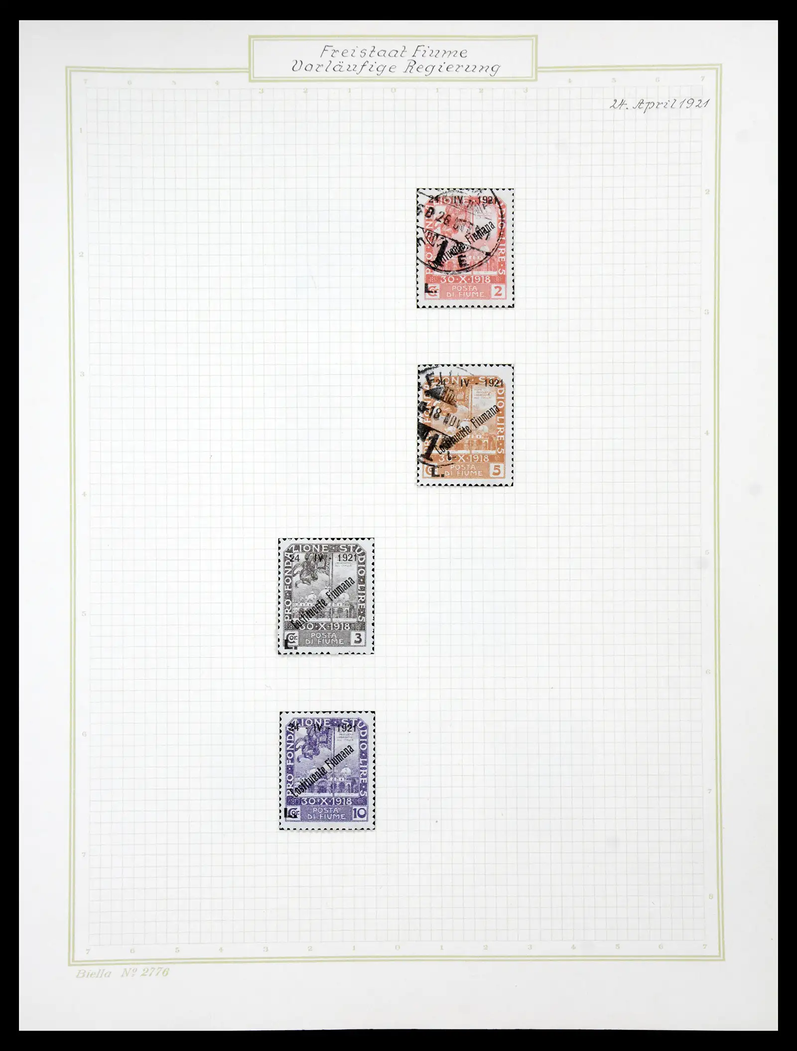 41120 0061 - Stamp collection 41120 Fiume TOP collection 1918-1924.