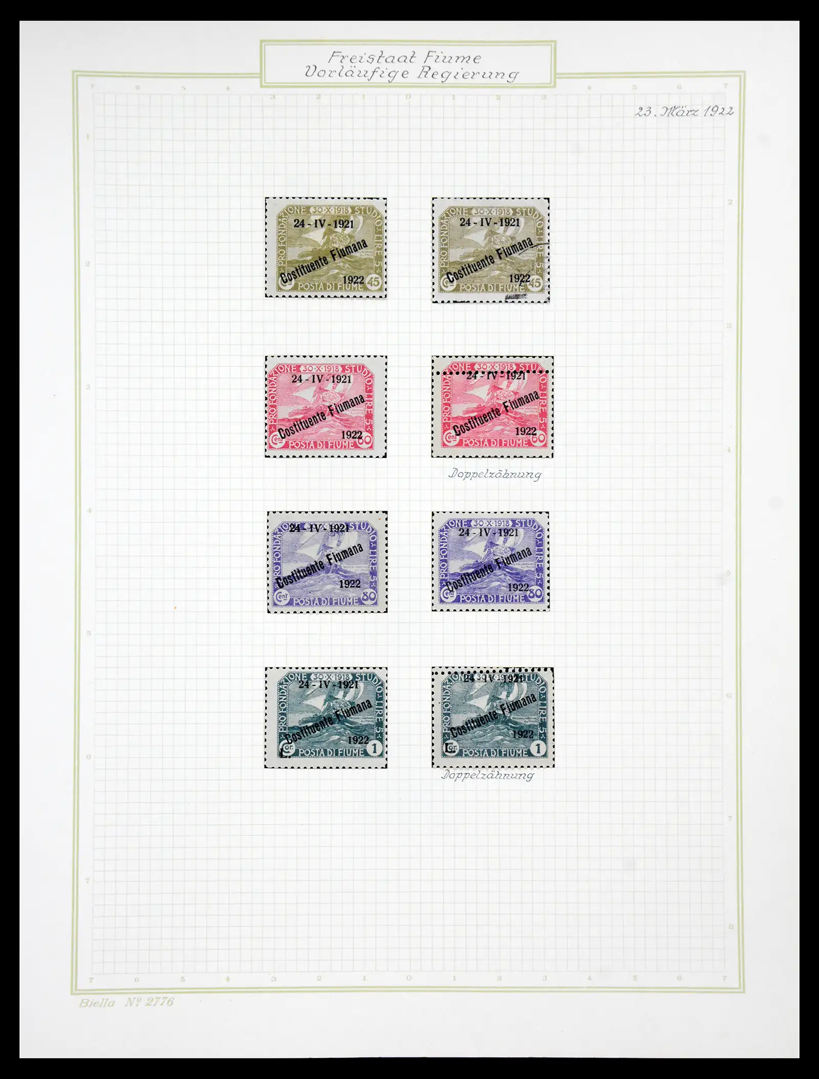 41120 0063 - Stamp collection 41120 Fiume TOP collection 1918-1924.