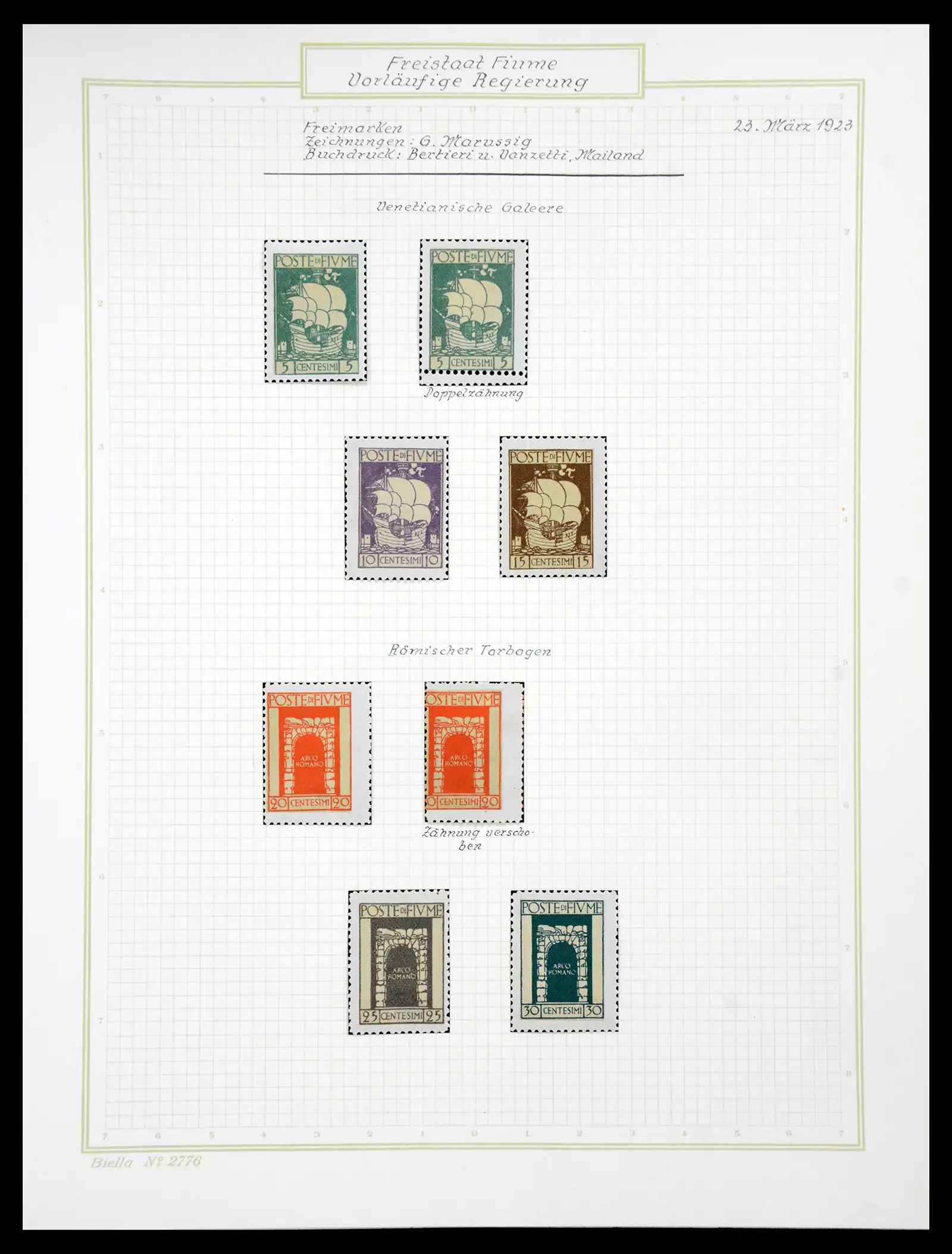 41120 0066 - Stamp collection 41120 Fiume TOP collection 1918-1924.
