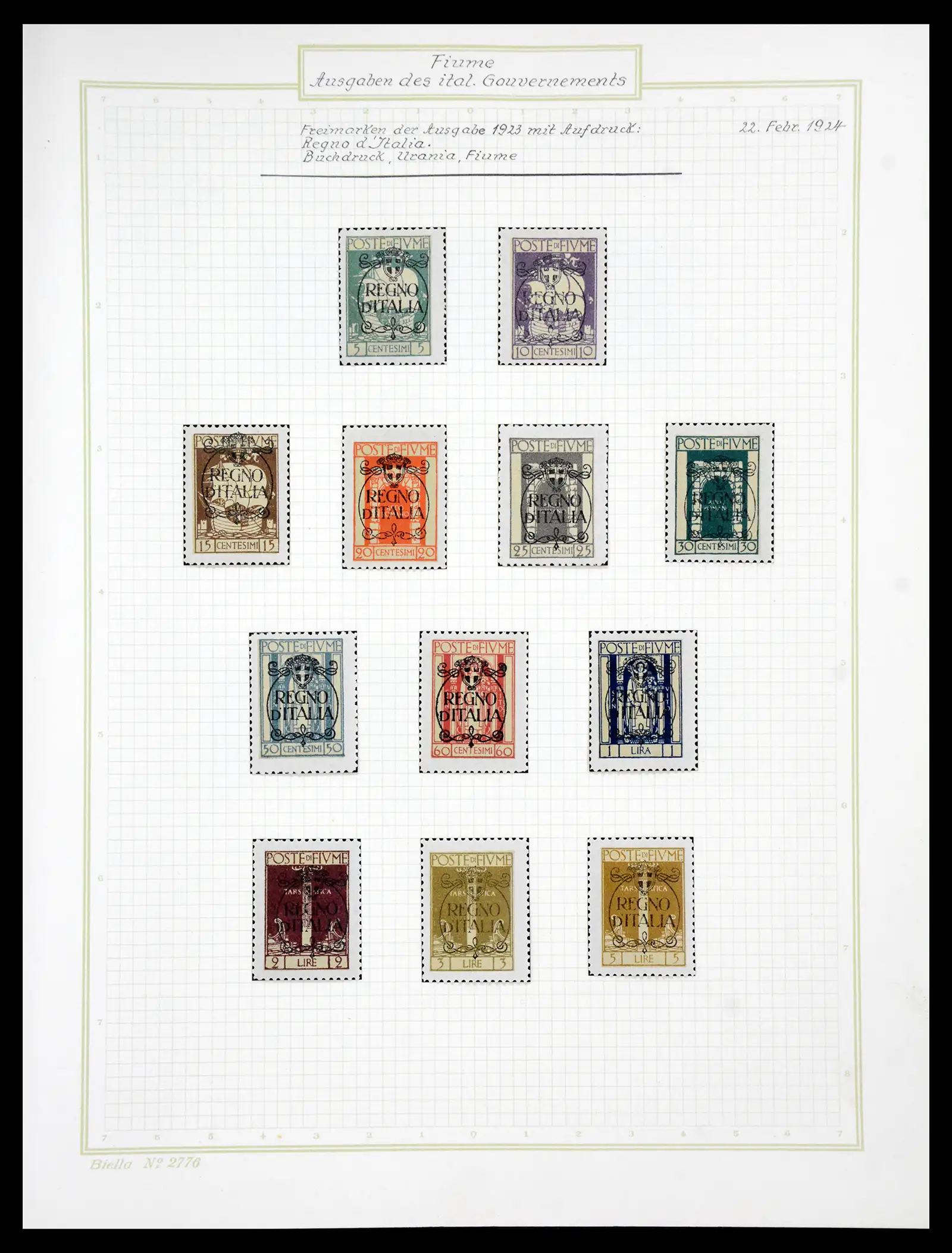 41120 0068 - Stamp collection 41120 Fiume TOP collection 1918-1924.