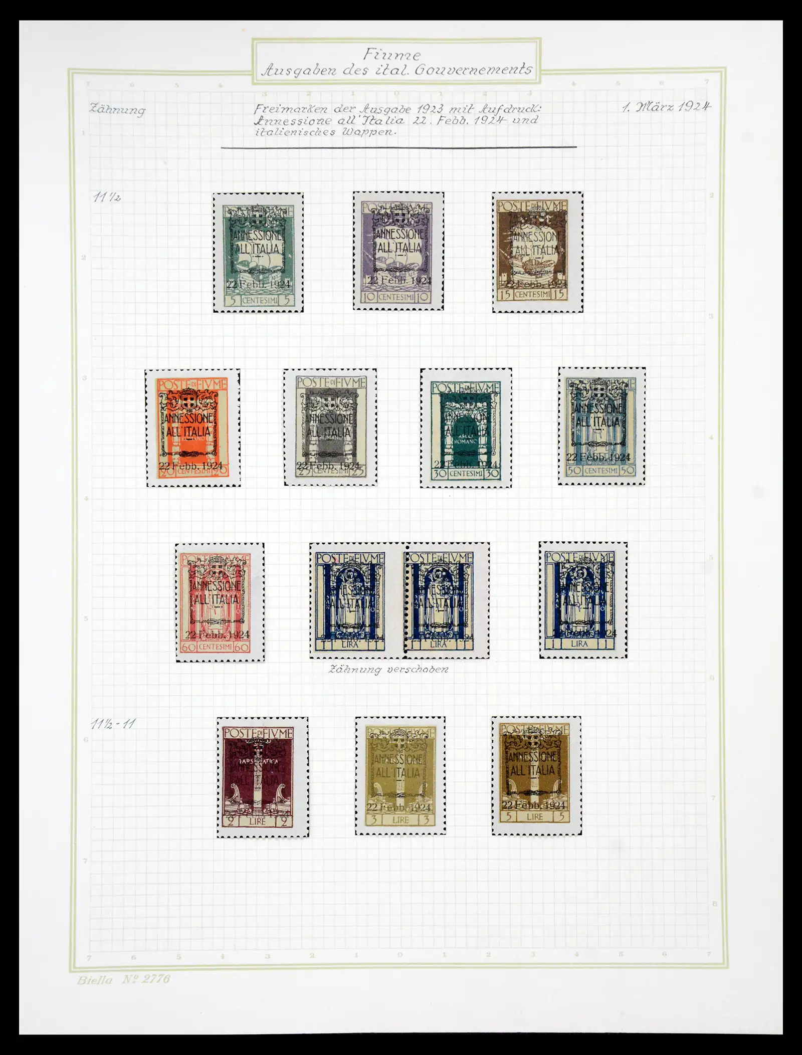 41120 0069 - Stamp collection 41120 Fiume TOP collection 1918-1924.
