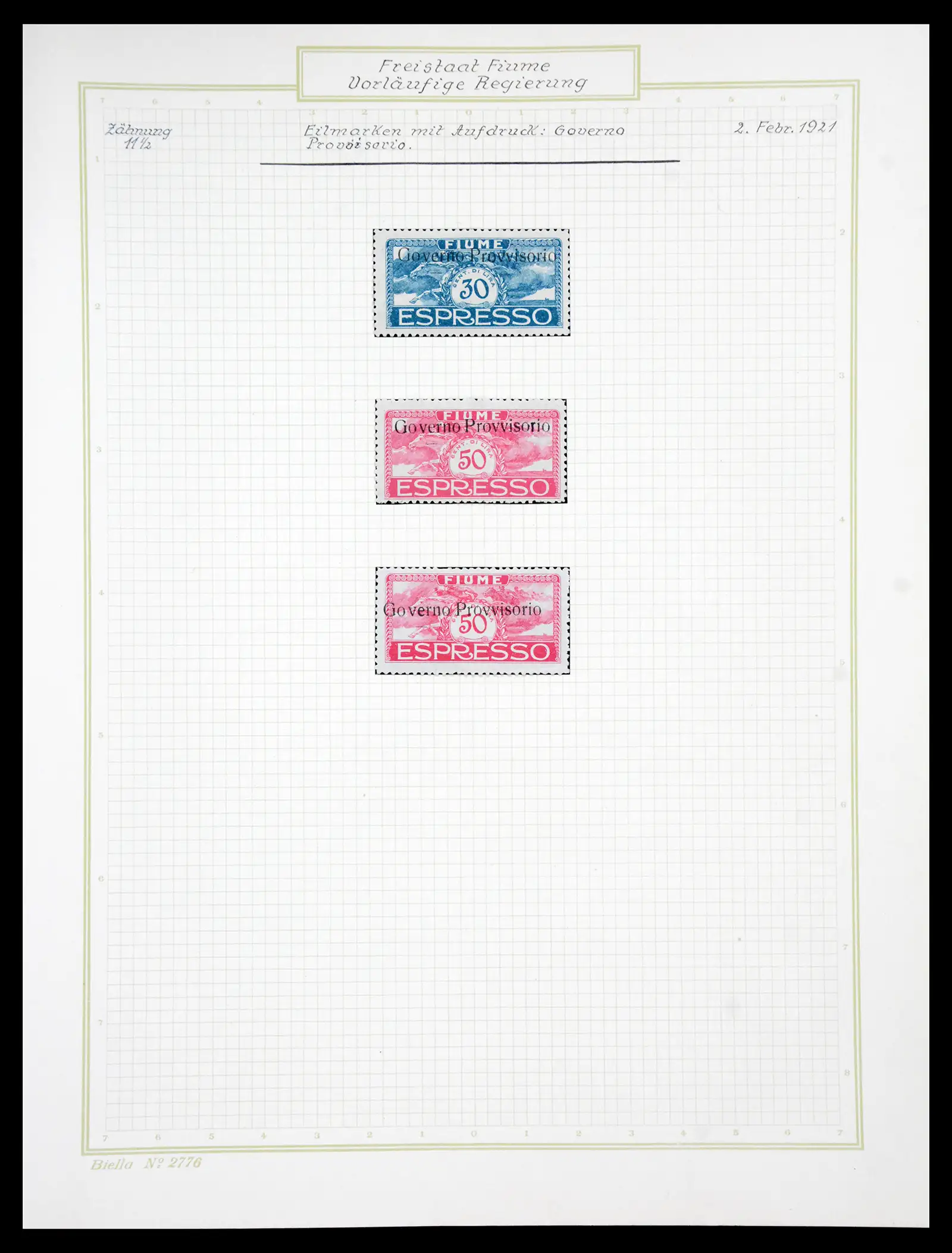 41120 0071 - Stamp collection 41120 Fiume TOP collection 1918-1924.