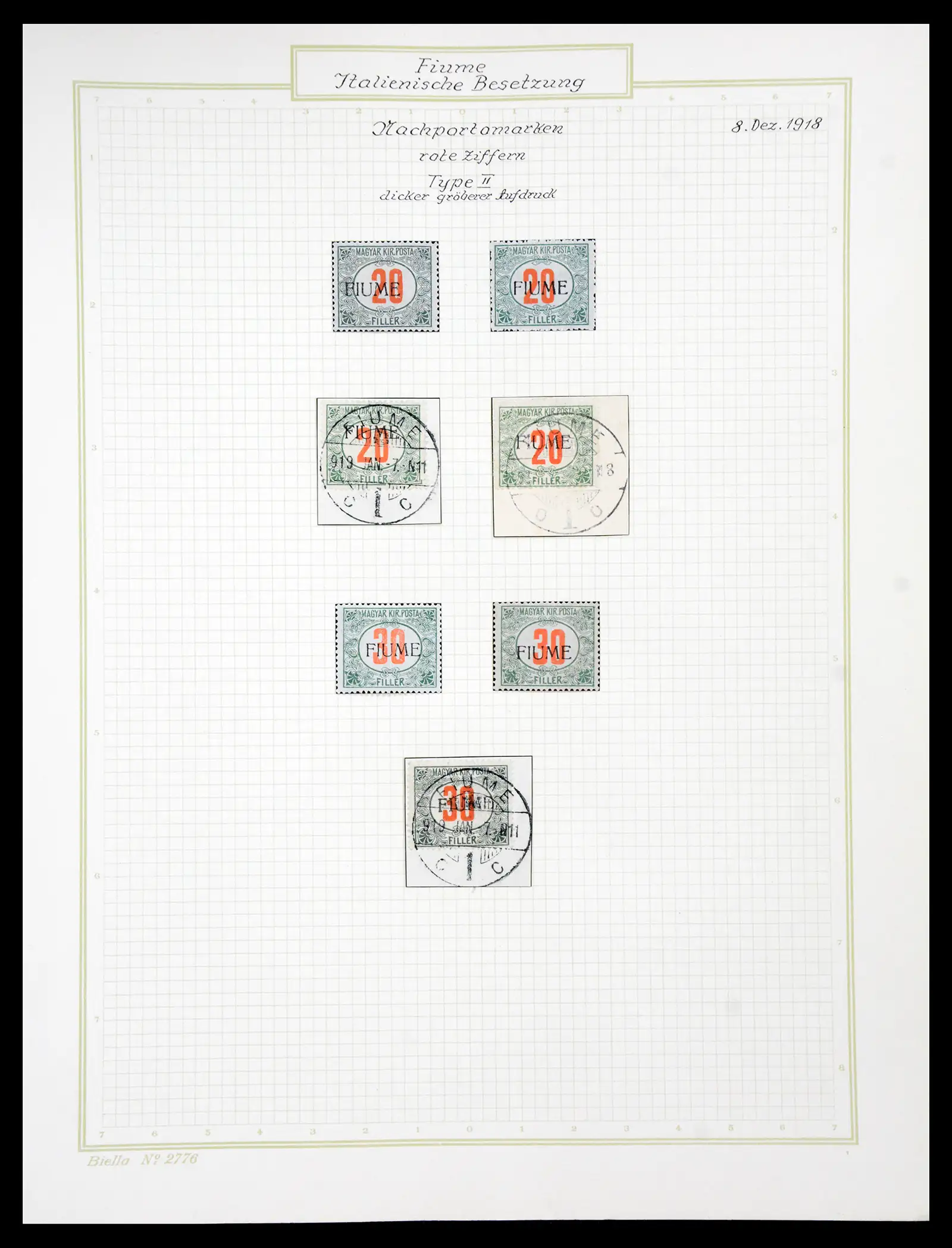 41120 0078 - Stamp collection 41120 Fiume TOP collection 1918-1924.