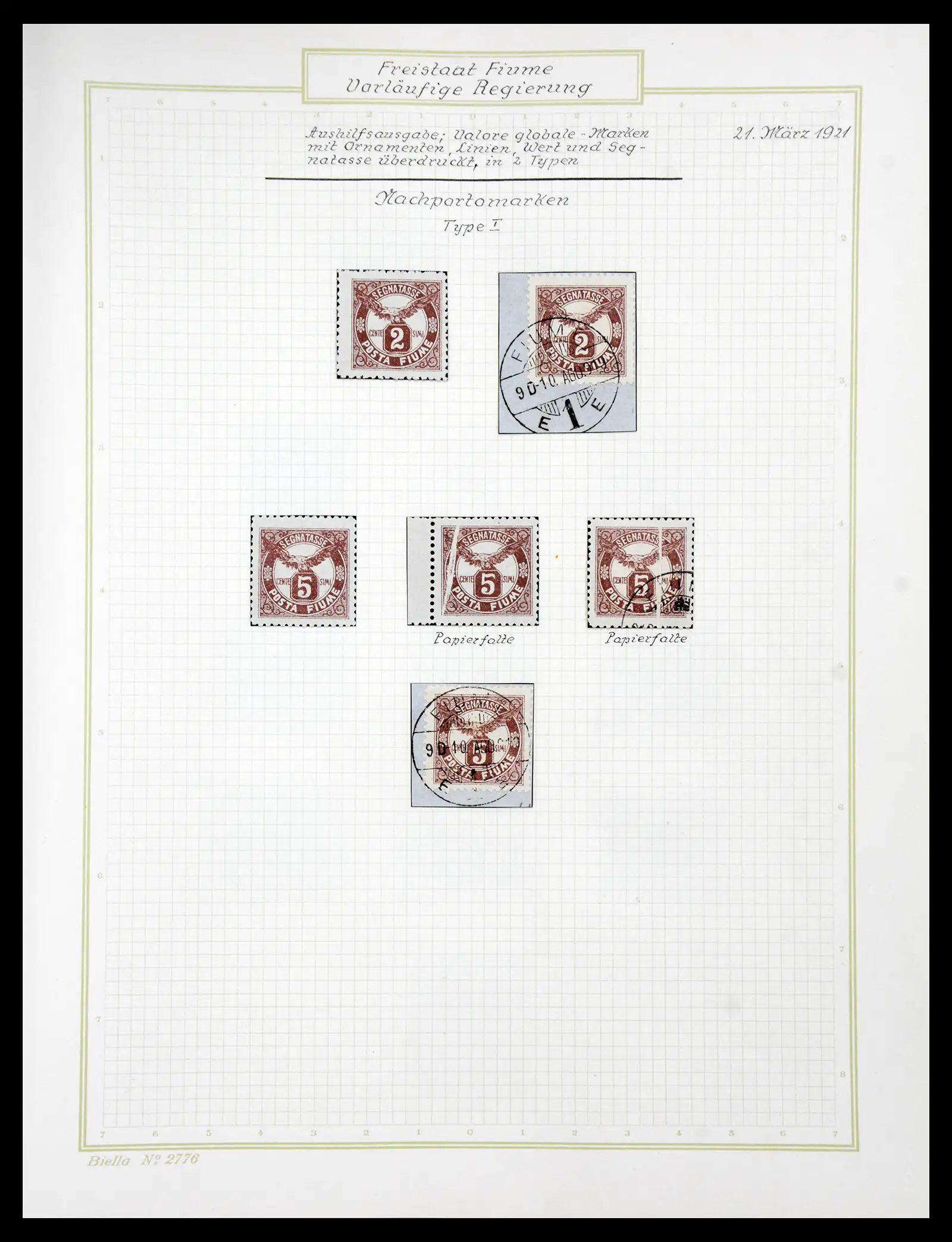 41120 0080 - Stamp collection 41120 Fiume TOP collection 1918-1924.