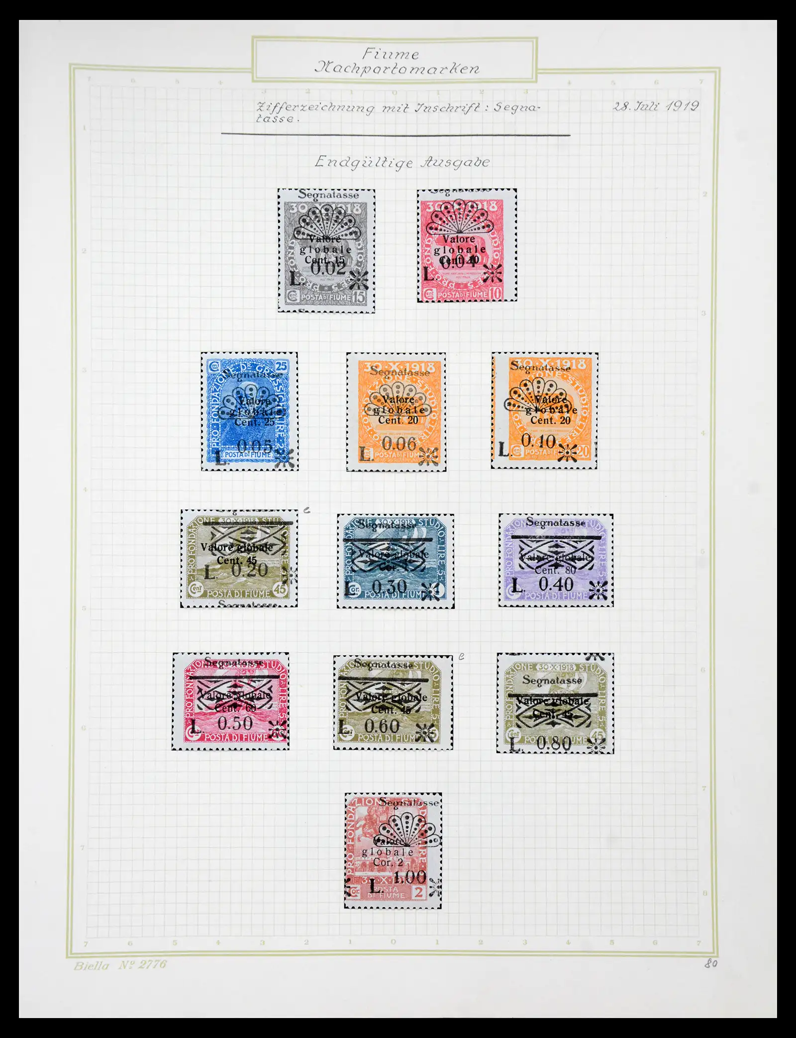41120 0081 - Stamp collection 41120 Fiume TOP collection 1918-1924.