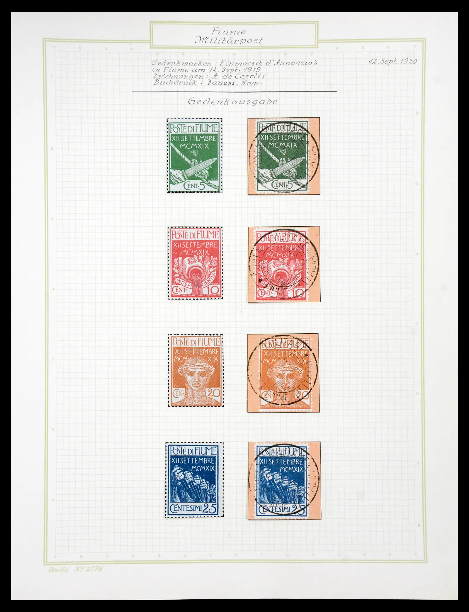 41120 0082 - Stamp collection 41120 Fiume TOP collection 1918-1924.